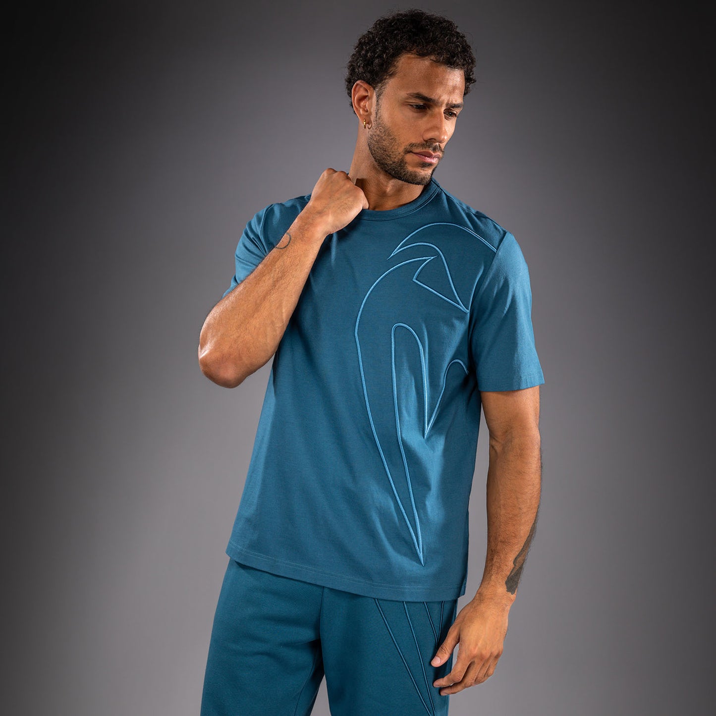 Venum Giant 3D T-shirt in Cotone - Blu Oceano