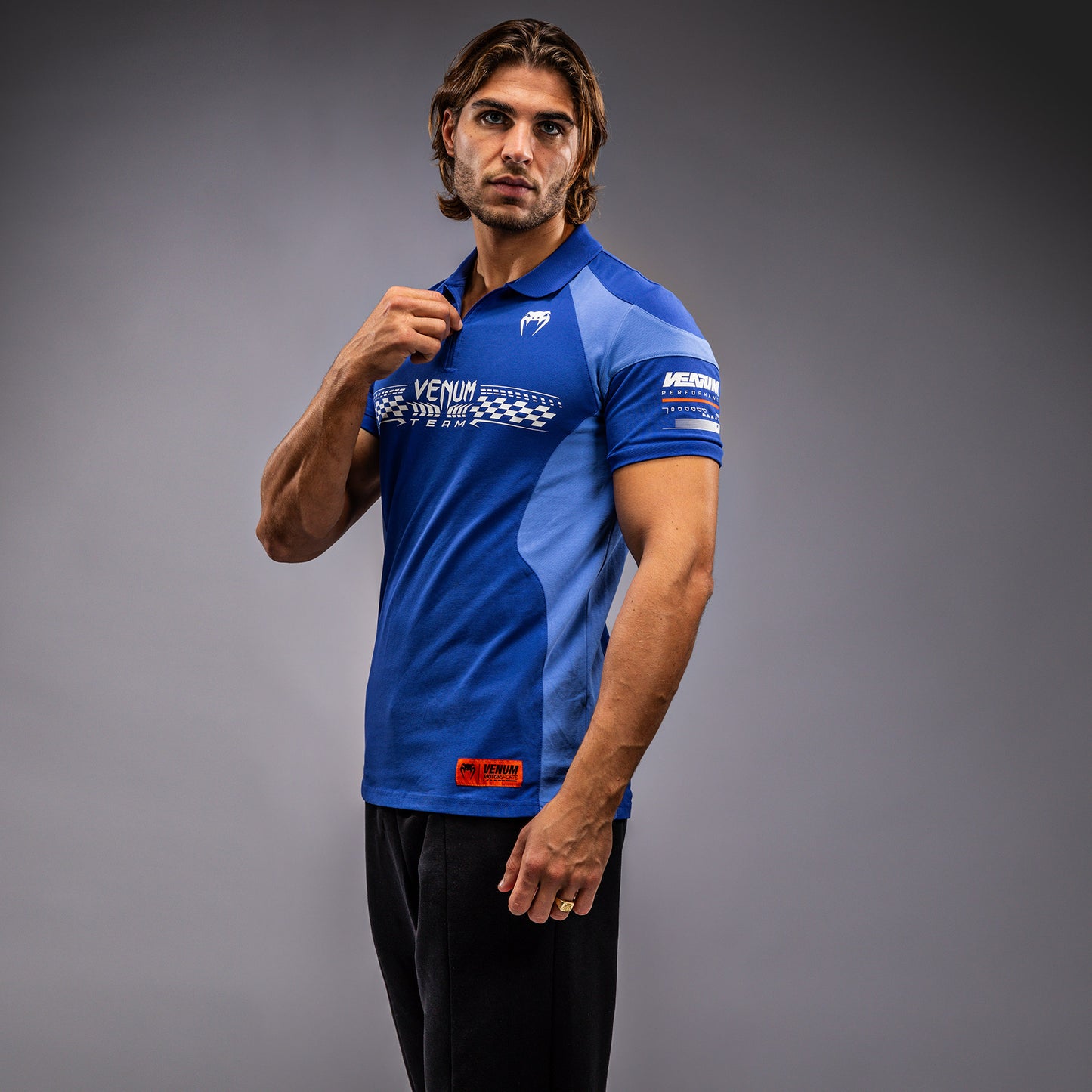 Venum Motorsport Polo in Cotone - Blu Royal
