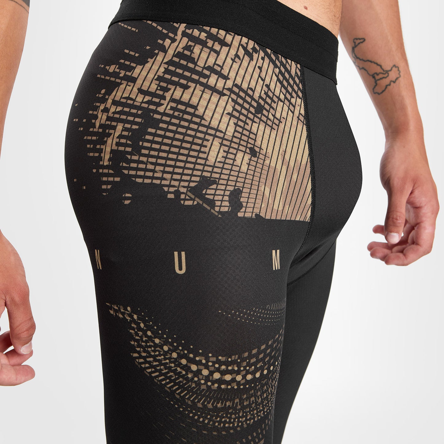 Venum Gorilla Jungle Pantaloni a compressione - Nero/Sabbia