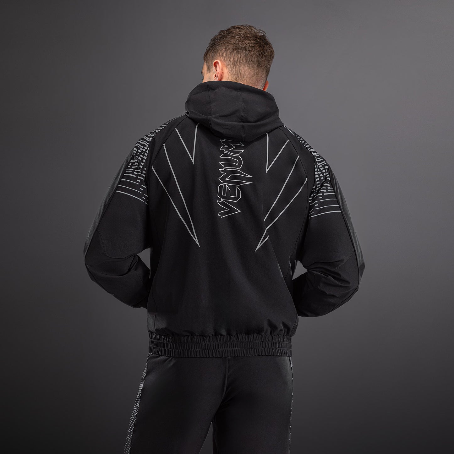 Venum Midnight Fury Giacche da tuta – Nero/Grigio/Argento