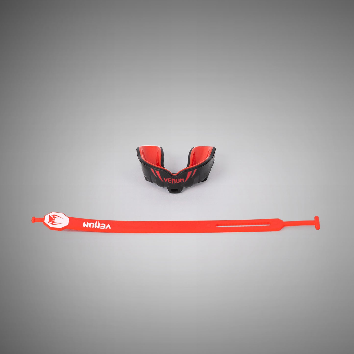 Venum Challenger Paradenti per Bambini con cinghia/senza cinghia - Nero/Rosso