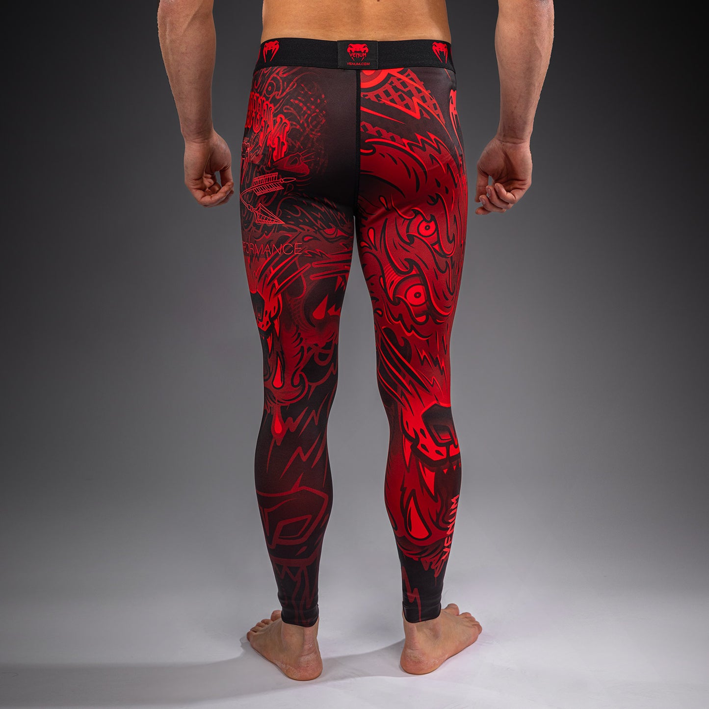Venum Wolf Atak Spats – Nero/Rosso