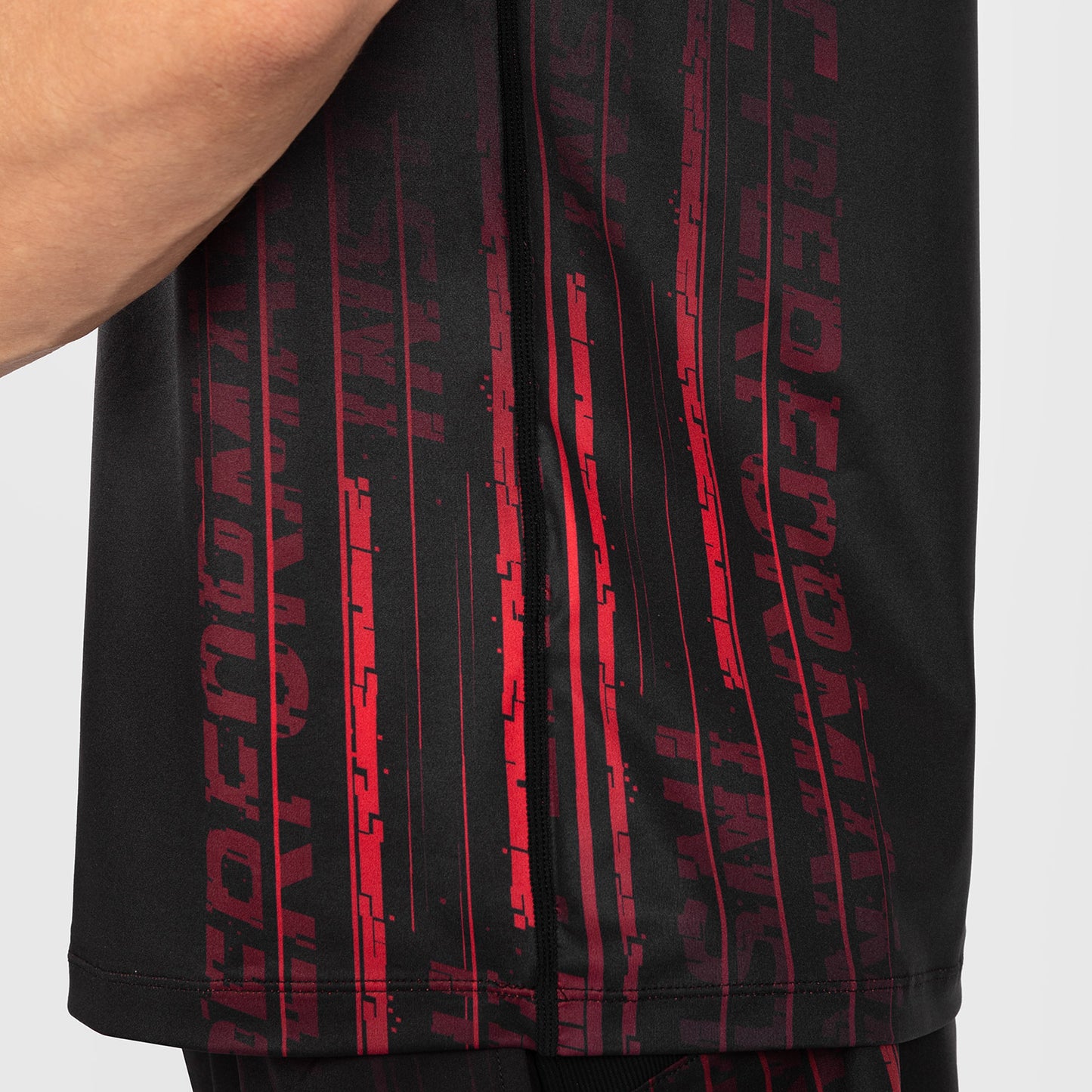 Camicia UFC Venum Performance Institute 2.0 Camicia Dry-Tech da Uomo - Nero/Rosso