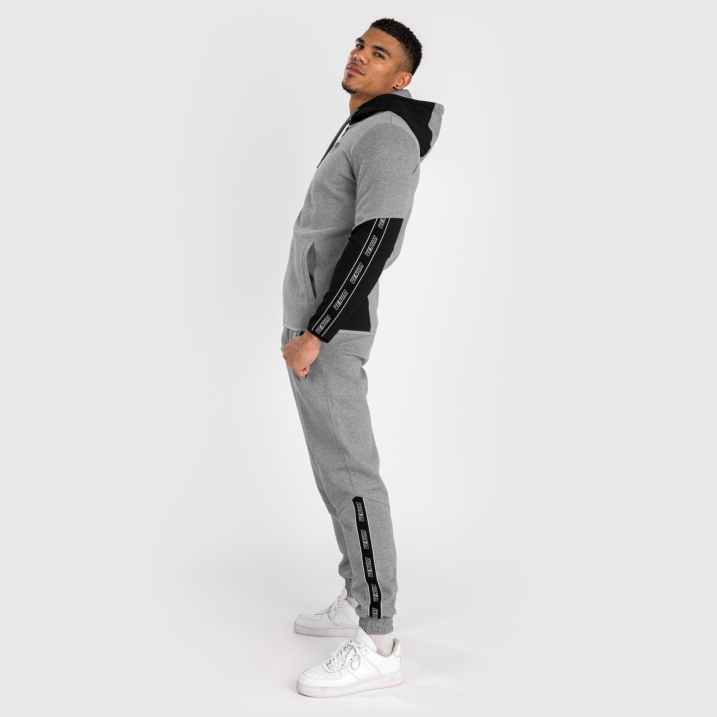 Venum Contender 4.0 Felpa con cappuccio da uomo - Grigio scuro/Nero