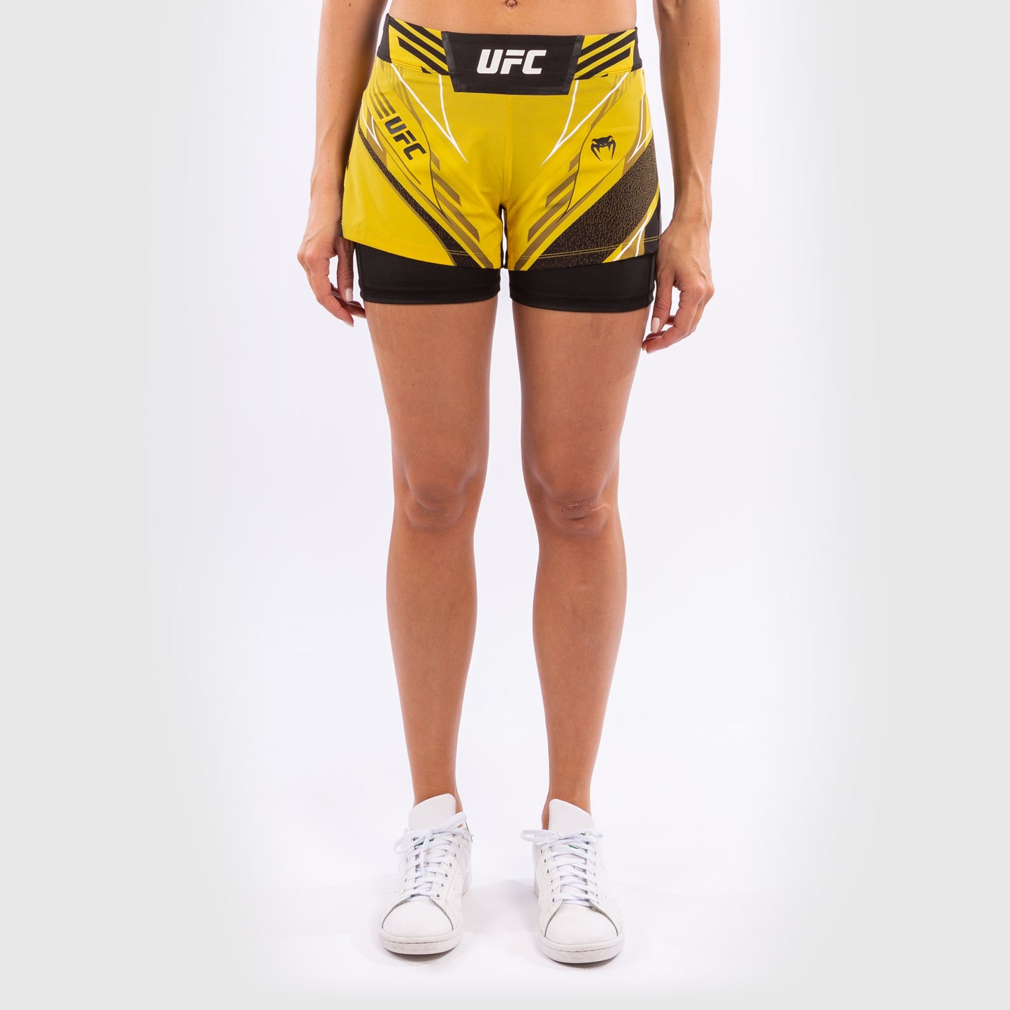 Fightshorts Donna UFC Venum Authentic Fight Night - Vestibilità Corta - Giallo