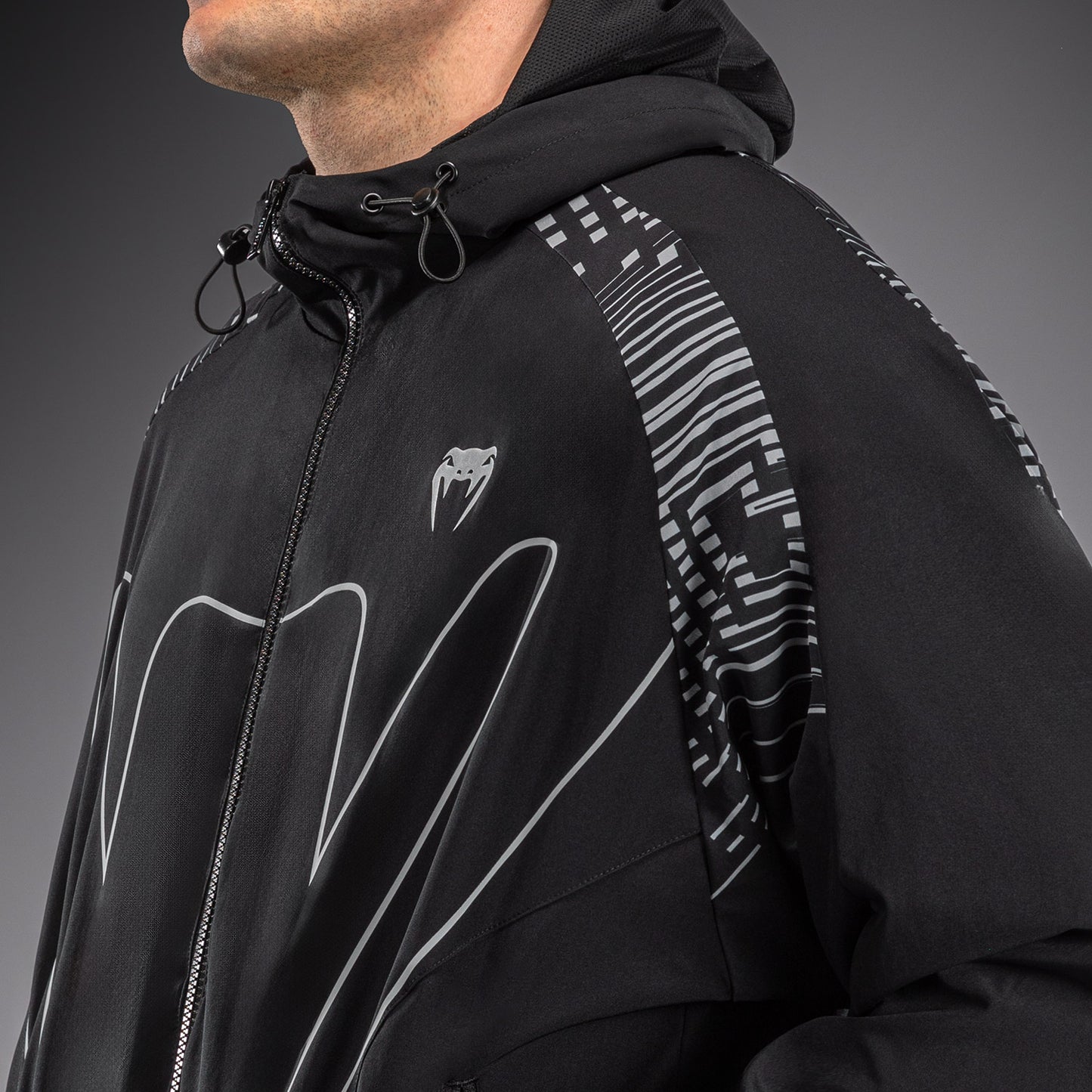 Venum Midnight Fury Giacche da tuta – Nero/Grigio/Argento