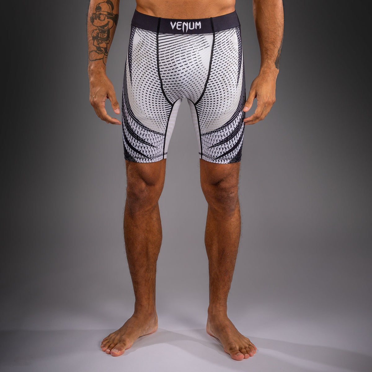 Venum Galactic 3.0 Pantaloncini a Compressione - Bianco Sporco/Nero