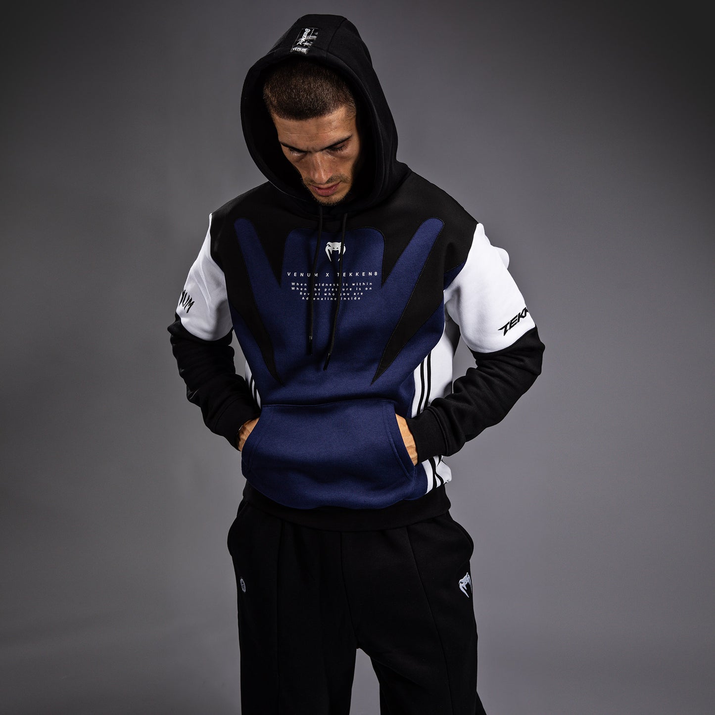 Venum x TEKKEN 8 - Jin Kazama Felpa - Blu/Nero/Bianco