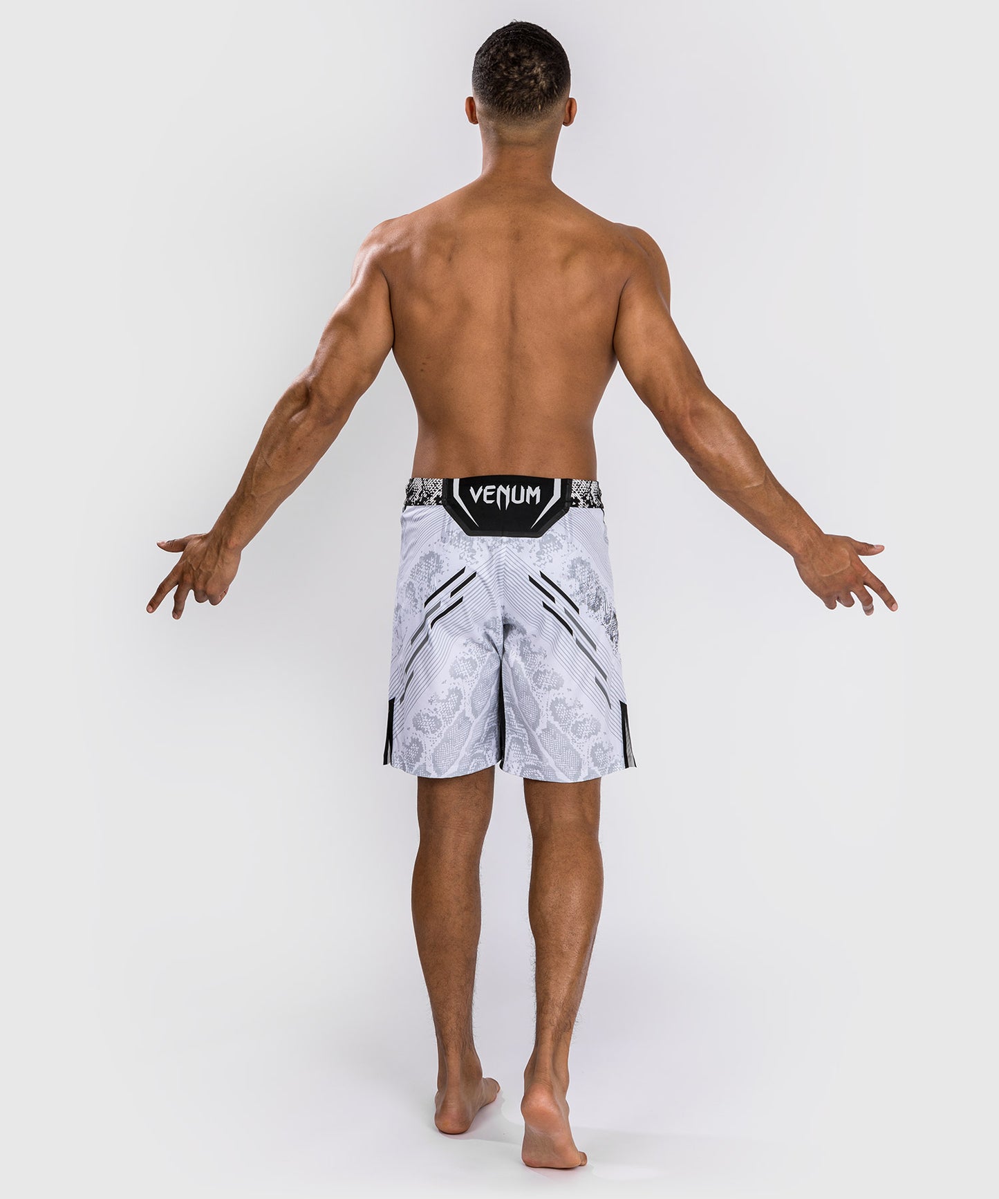 Pantaloncini da combattimento UFC Adrenaline by Venum personalizzati Authentic Fight Night - Uomo - Taglio lungo - Bianco
