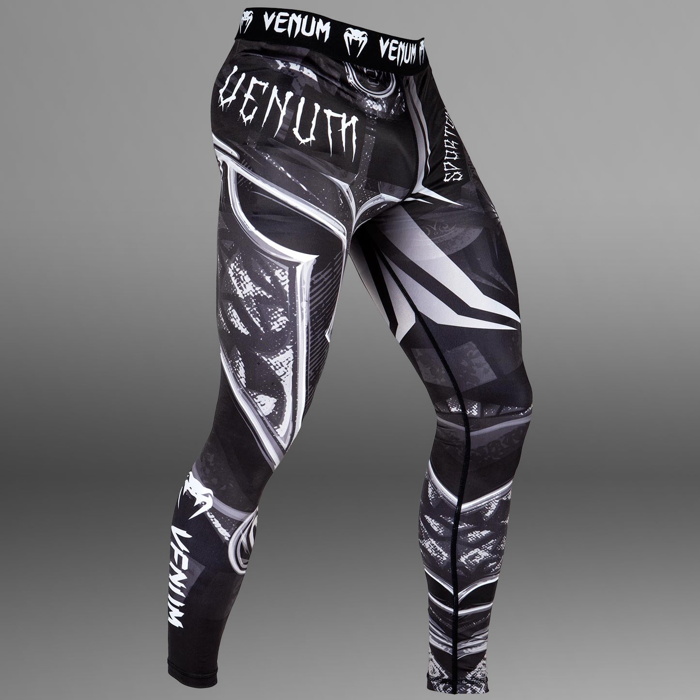 Pantaloni a compressione Venum Gladiator 3.0 - Nero/Bianco