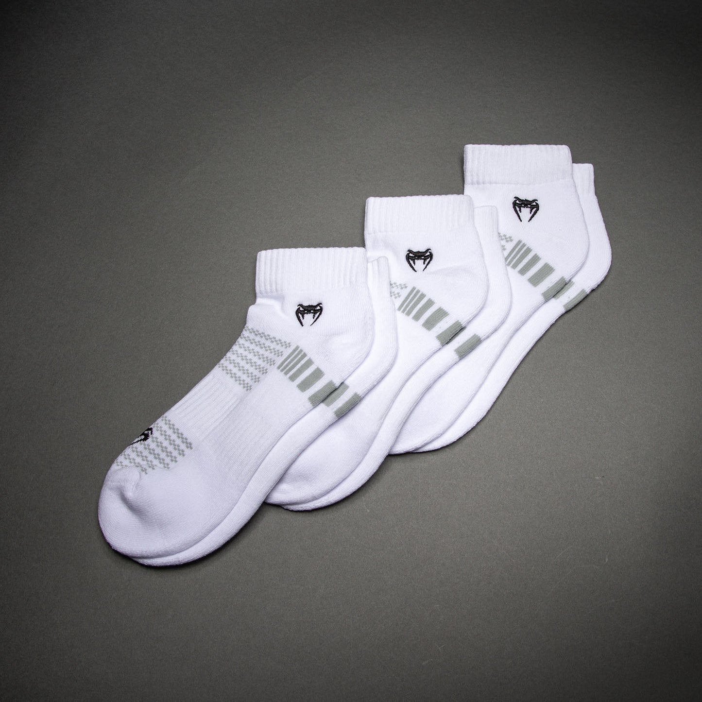 Venum Vector Calze Caviglia 3 Pezzi - Bianco/Grigio