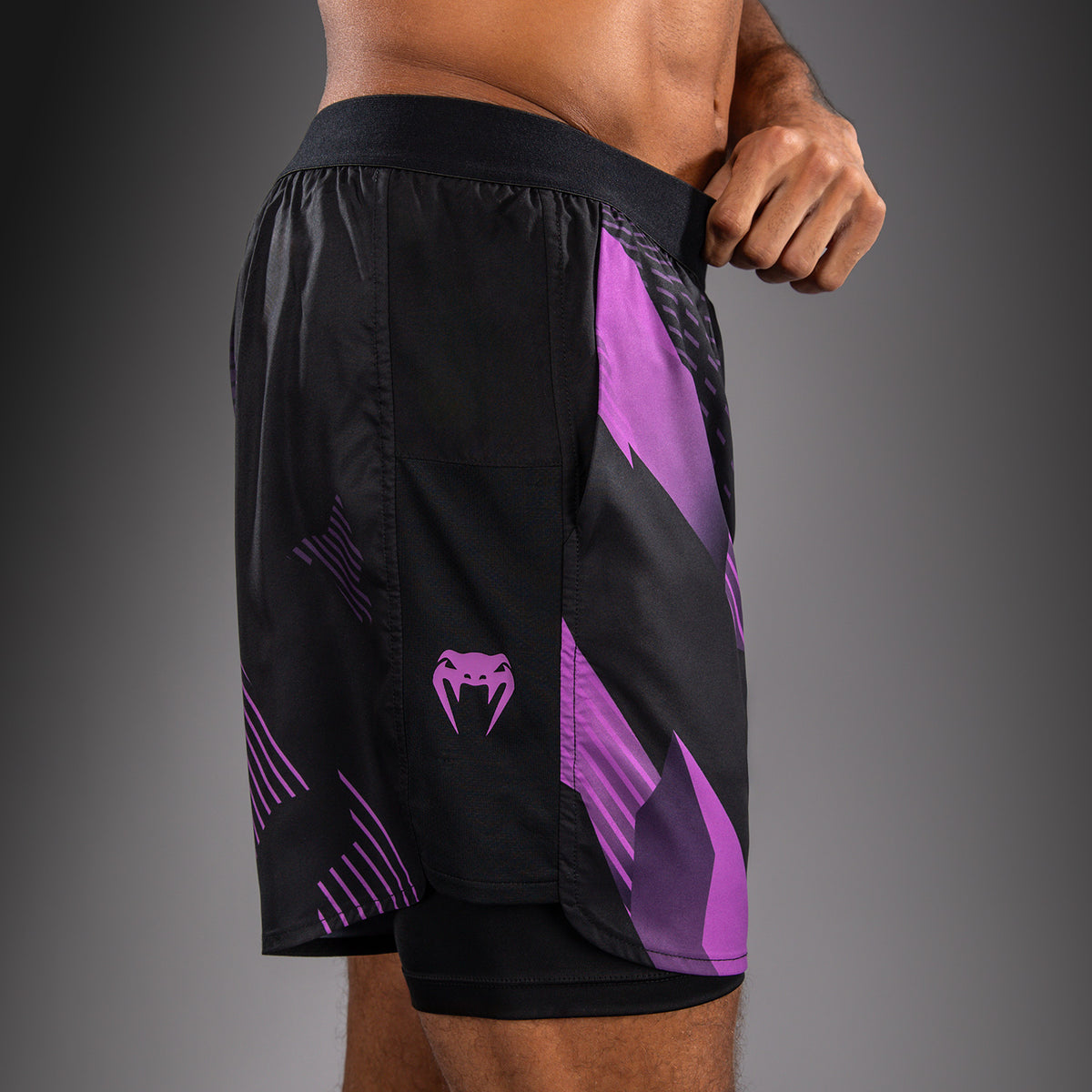 Venum No-Gi 6.0 Pantaloncini da Allenamento - Nero/Viola