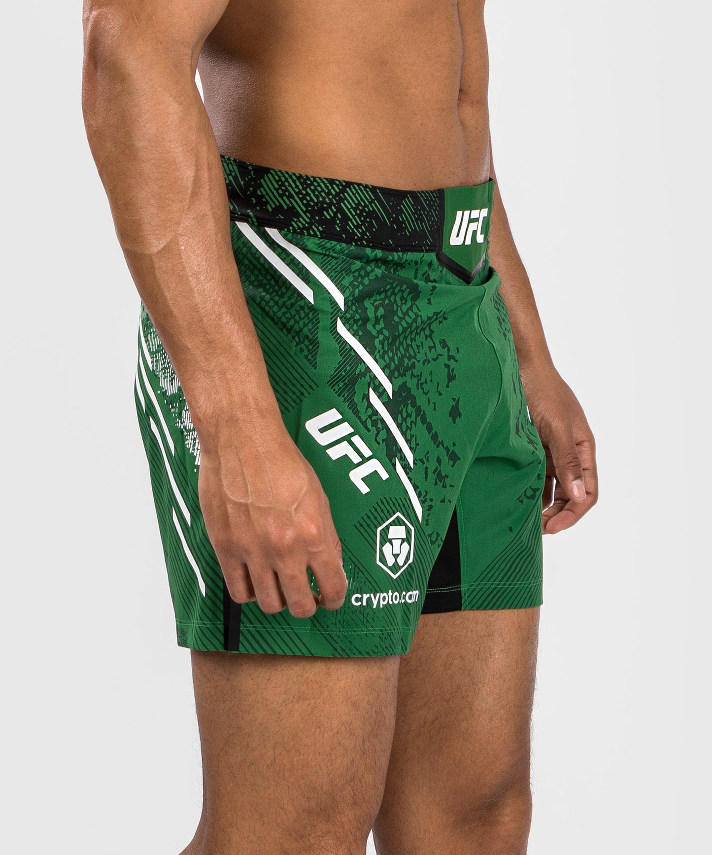 Pantaloncini da combattimento UFC Adrenaline by Venum personalizzati Authentic Fight Night Uomo - Short Fit - Verde