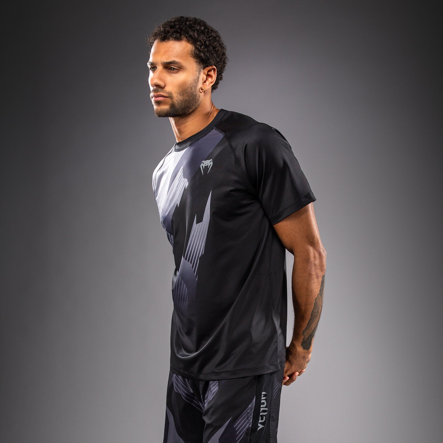 Venum No-Gi 6.0 Maglietta Dry Tech - Nero/Grigio