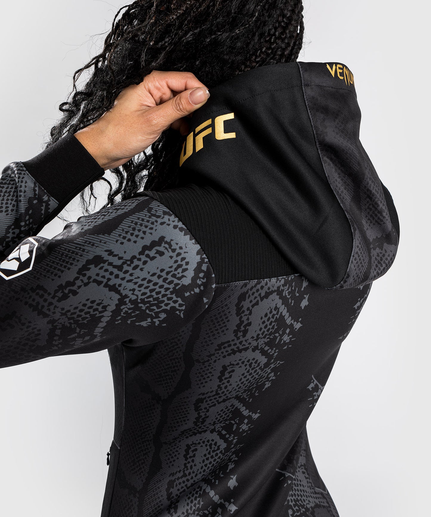 UFC Adrenaline by Venum Authentic Fight Night Felpa con cappuccio Walkout da Donna - Champion