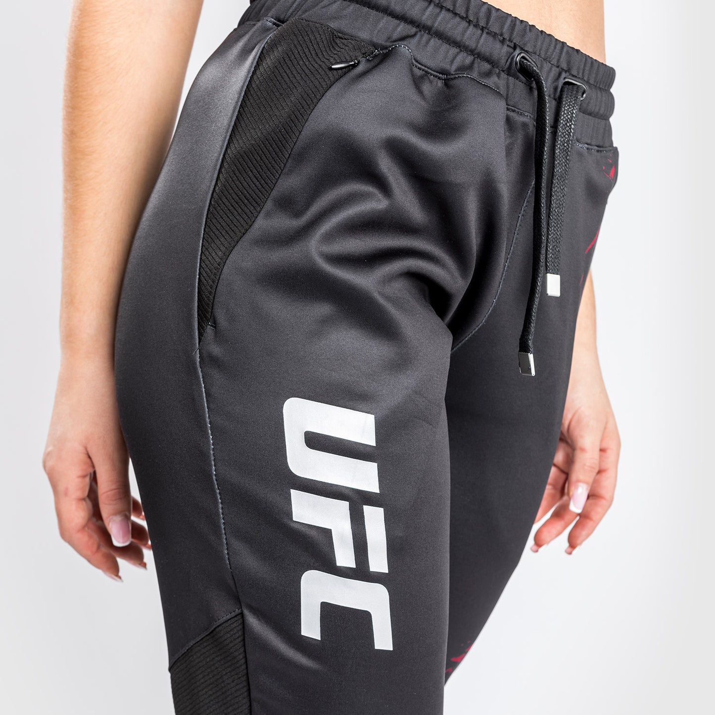 Pantaloni jogger UFC Venum Authentic Fight Week 2.0 - Donna - Nero/Rosso