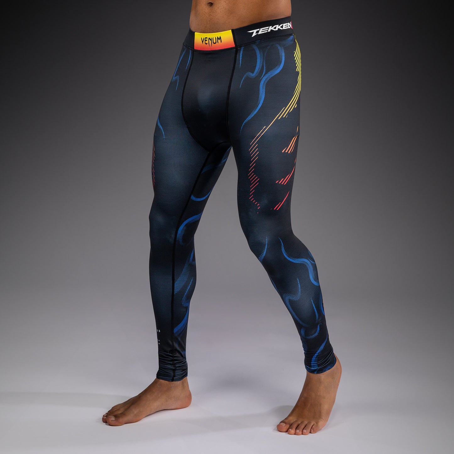 Venum x TEKKEN 8 Spats - Yoshimitsu - Nero/Arancione