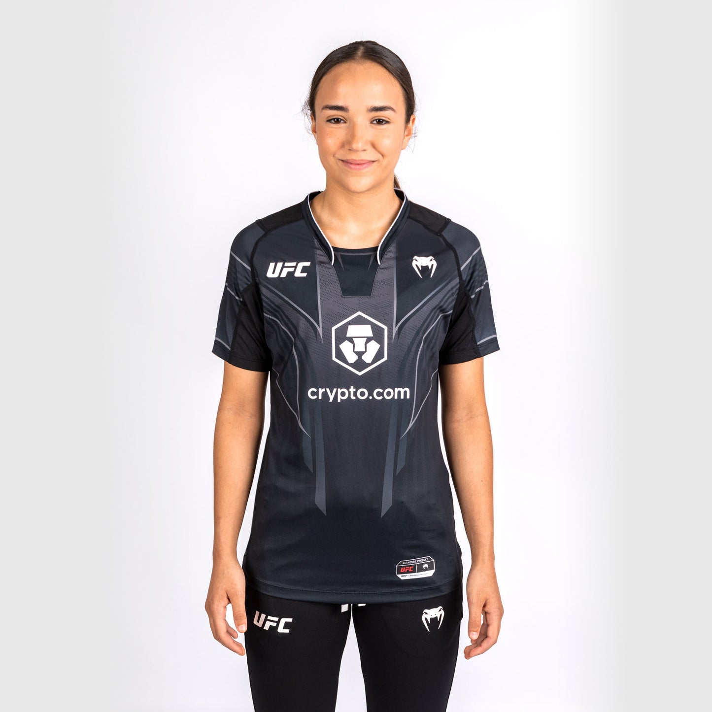 Maglia UFC Venum personalizzata Authentic Fight Night 2.0 Donna - Nero