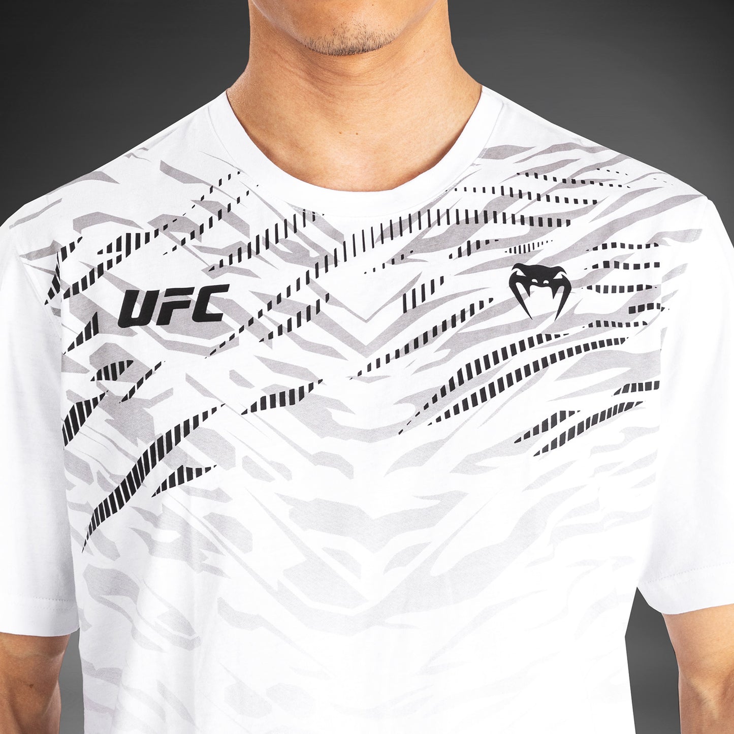 UFC Fusion by Venum Replica Maglietta a Manica Corta per Uomo - Bianco