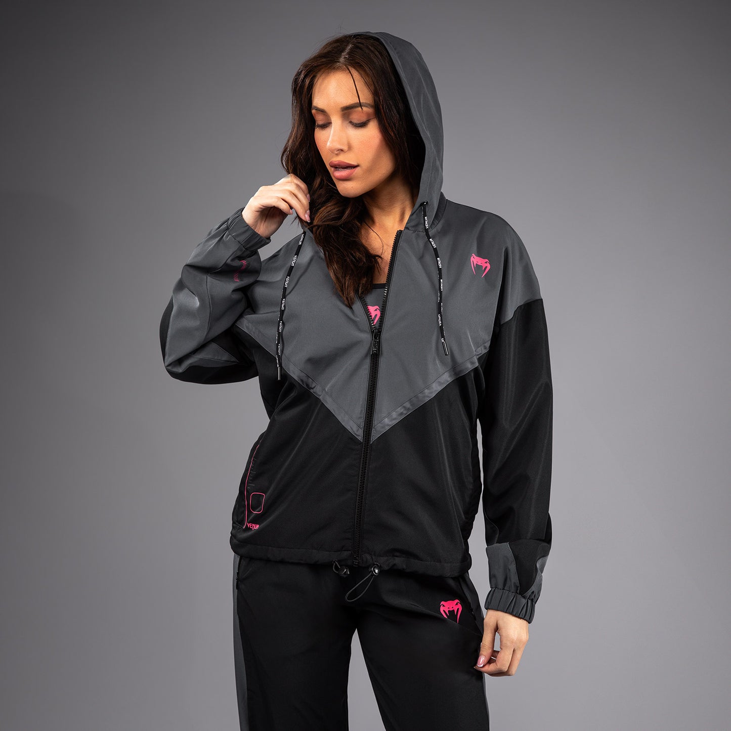 Venum Tactical XT Giacca da ginnastica da donna - Nero/Grigio Tempesta