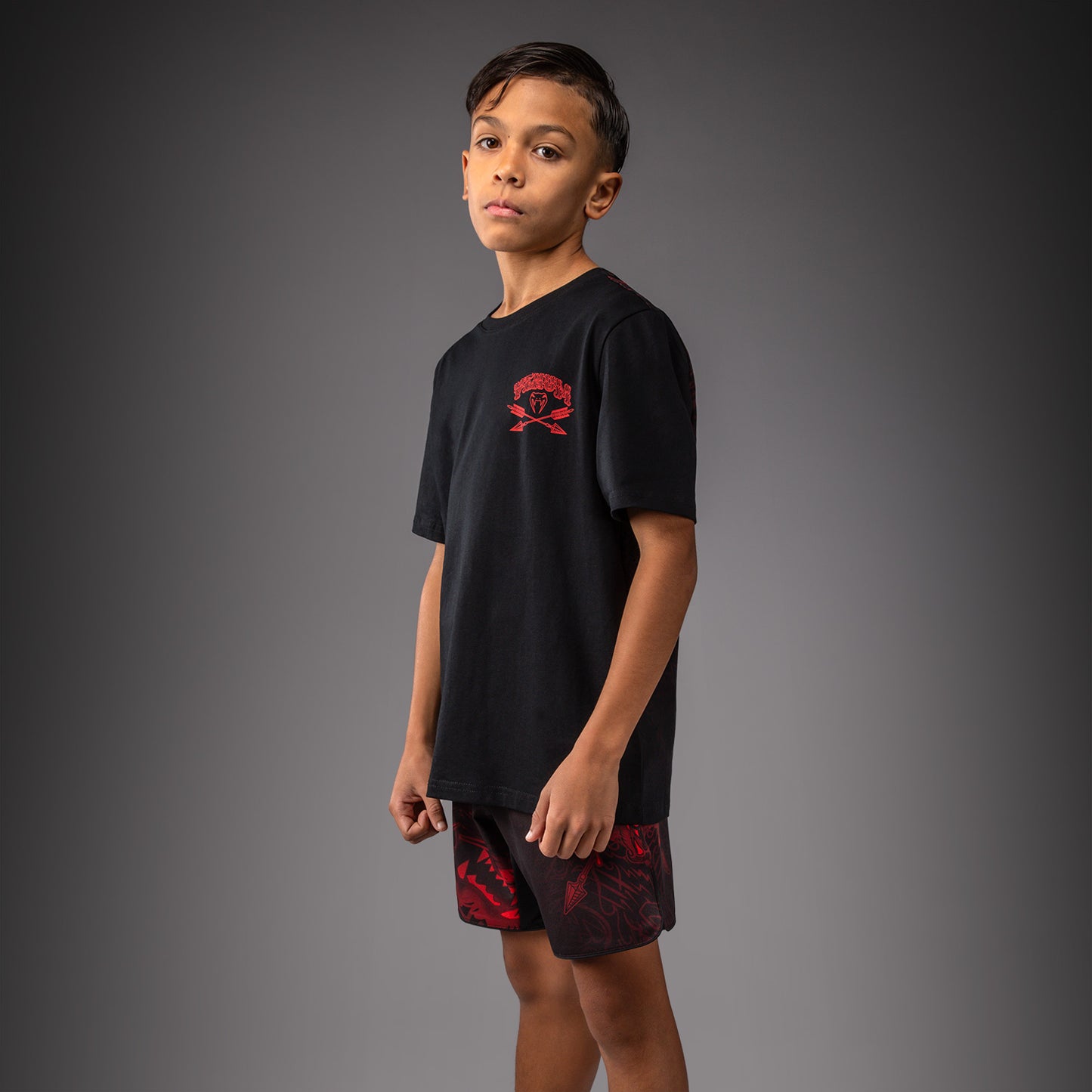 Venum Wolf Atak Maglietta Per Bambini – Nero/Rosso