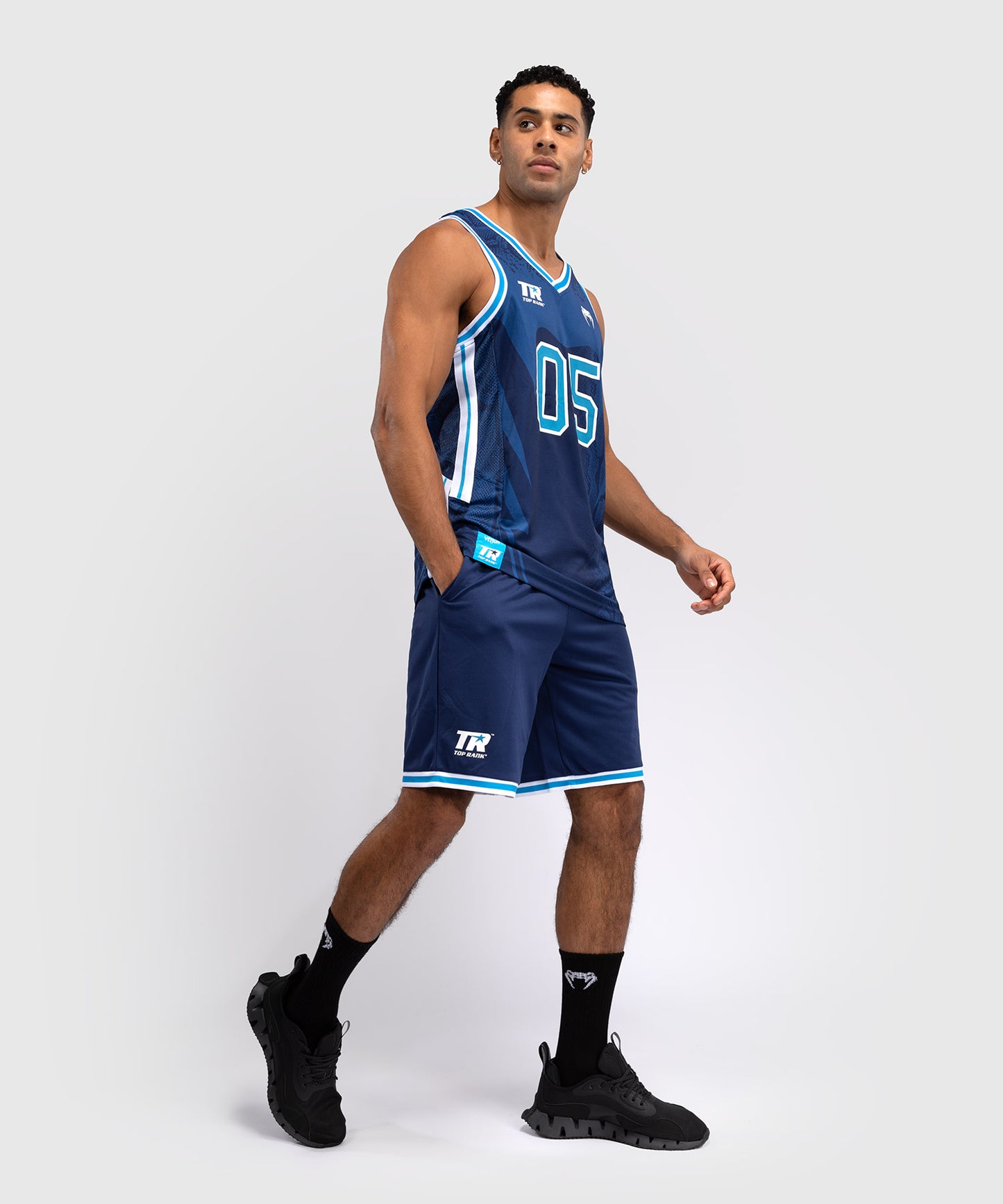 Venum x Top Rank Original Pantaloncini da Basket da Uomo - Blu Navy