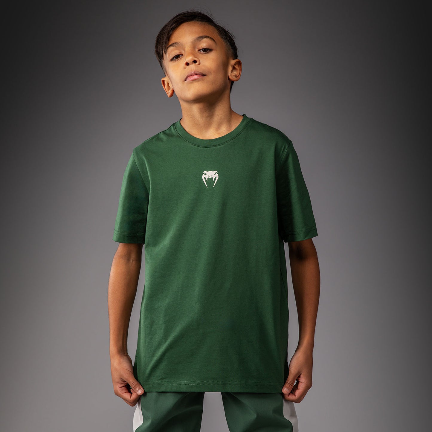 Venum Contender Maglietta per Bambini – Verde Foresta/ Bianco Sporco