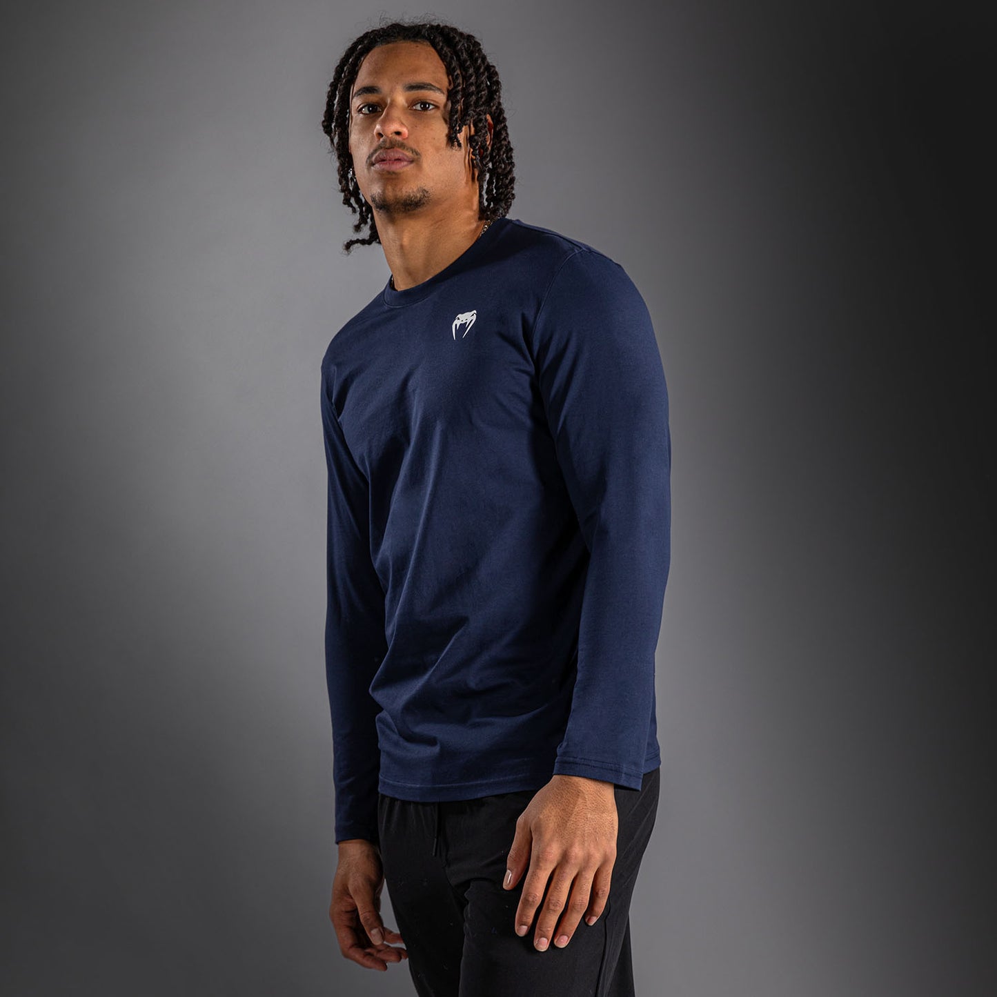 Venum Lineup Maglietta a Maniche Lunghe Navy - Blu/Bianco
