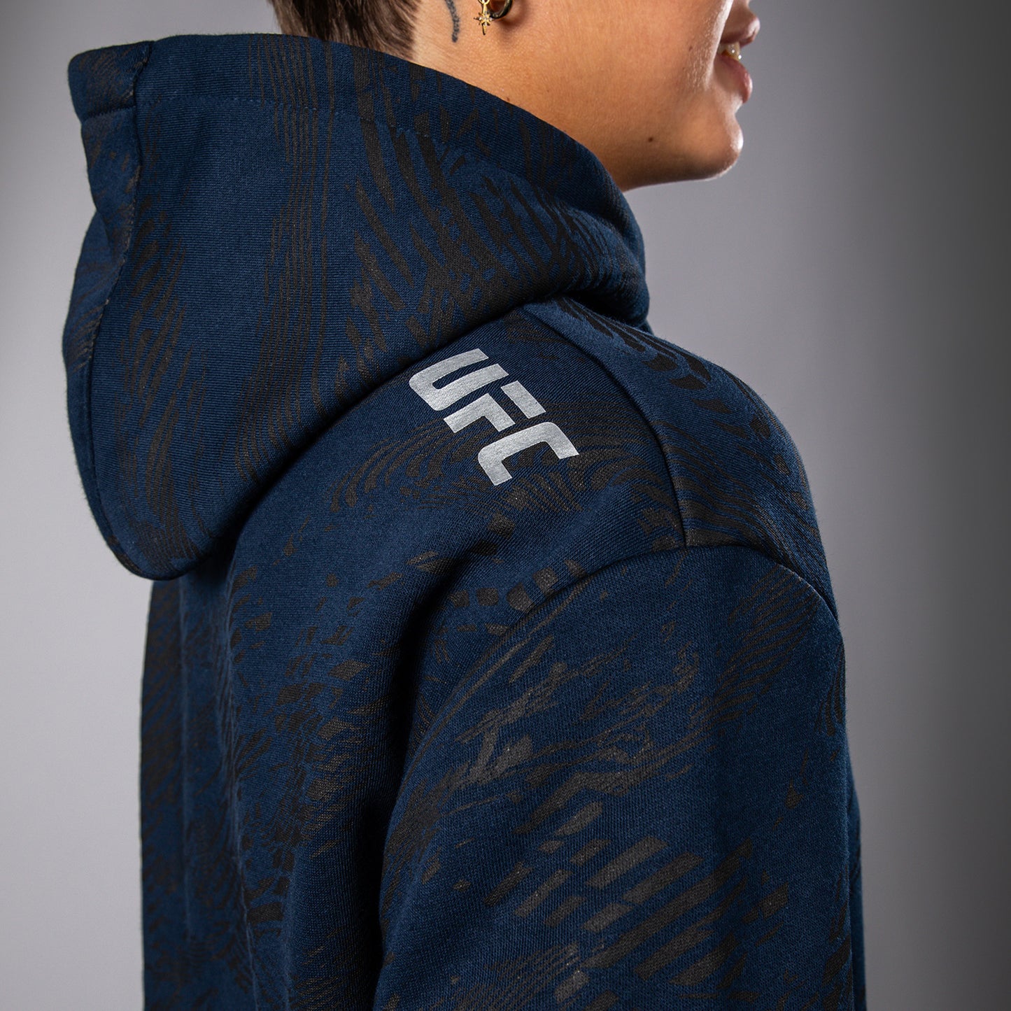 UFC Fusion by Venum Fight Week Felpa con Cappuccio per Donna - Blu oceanico