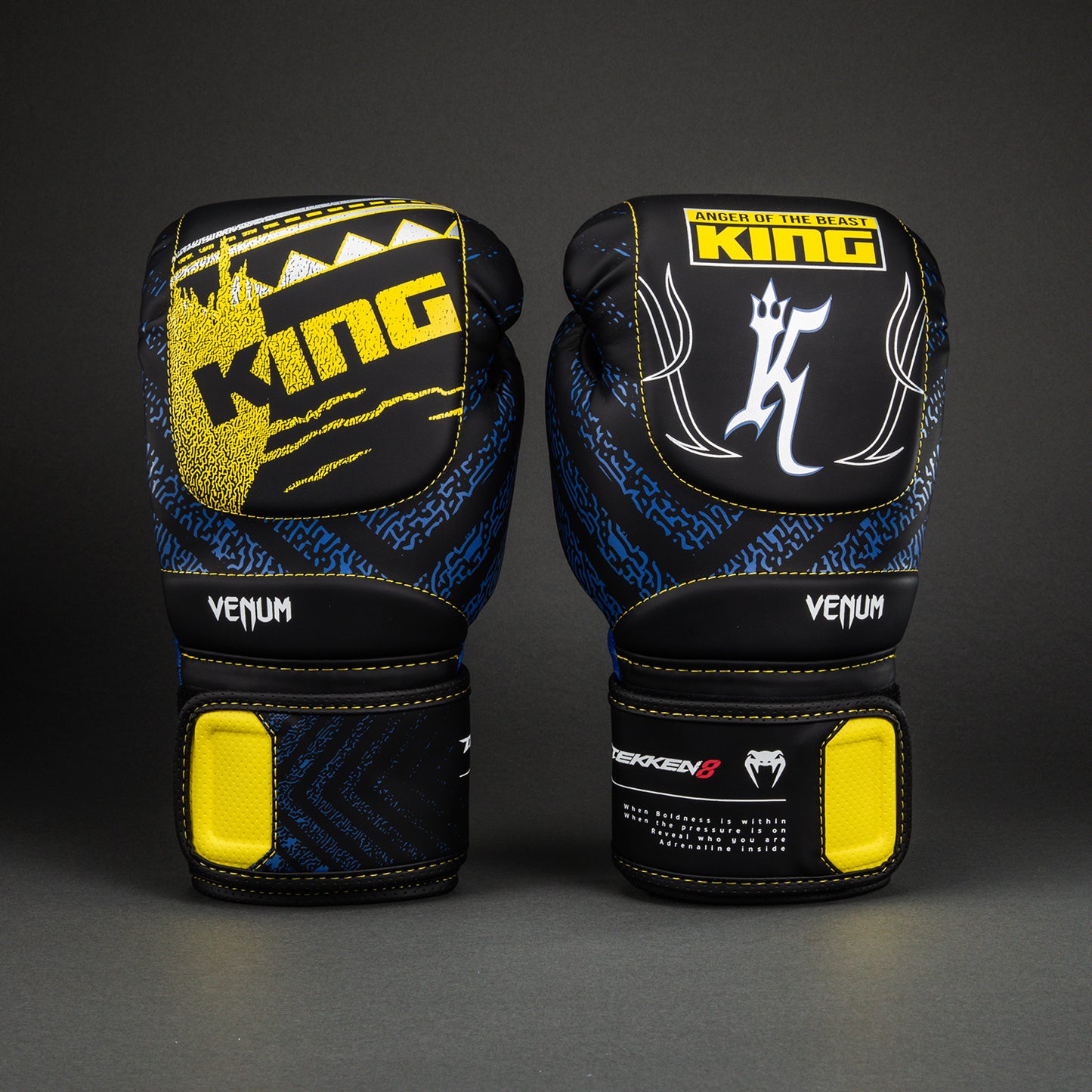 Venum x TEKKEN 8 Guantoni da Boxe - King - Nero/Giallo