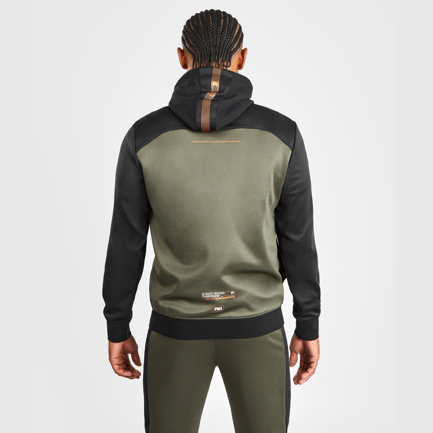 UFC Adrenaline by Venum Fight Week Felpa con cappuccio e zip da Uomo - Khaki/Bronzo