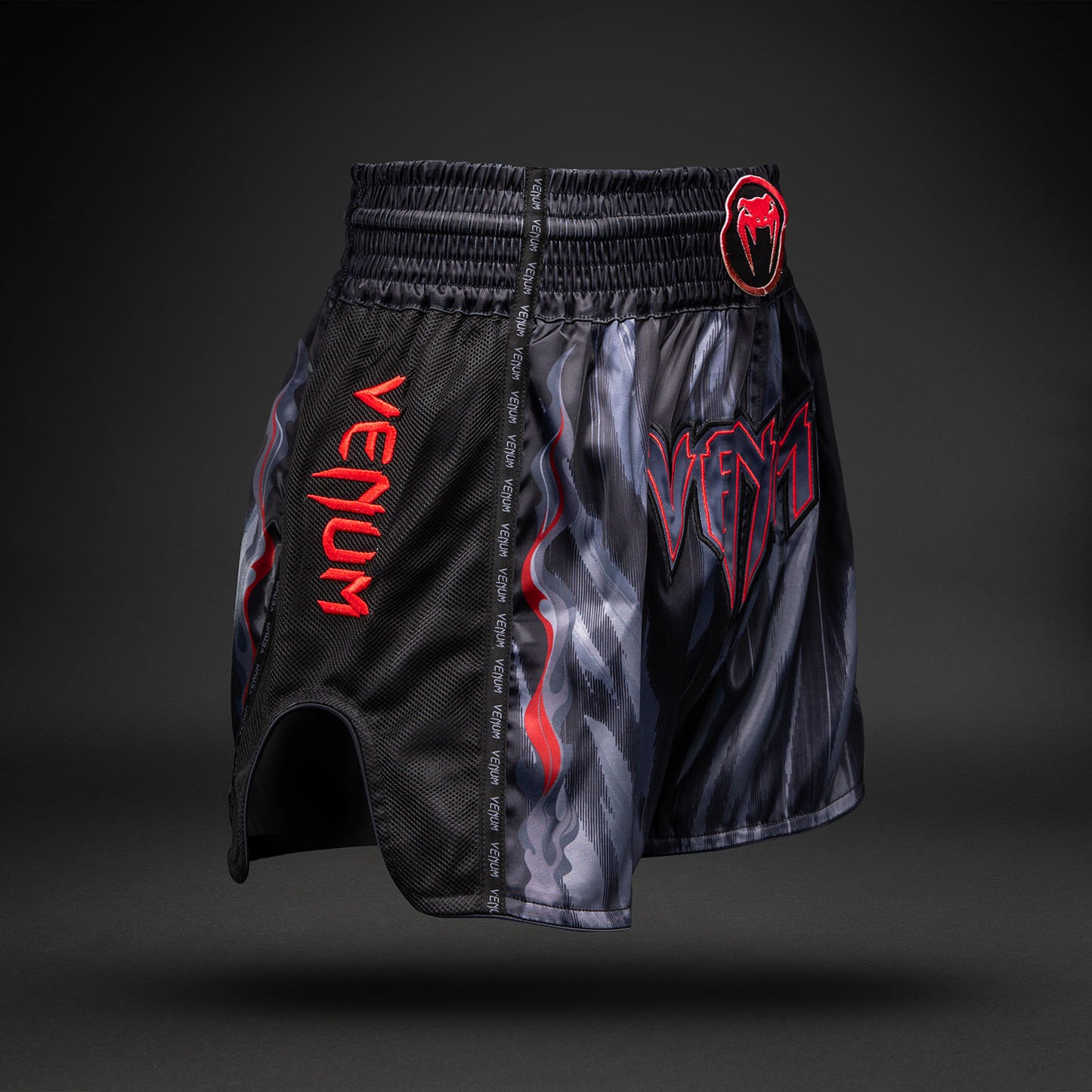 Venum Demon Pantaloncini da Muay Thai - Nero/Grigio