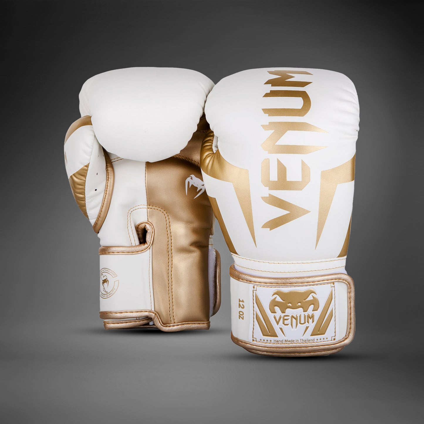 Guantoni da boxe Venum Elite - Bianchi/Oro