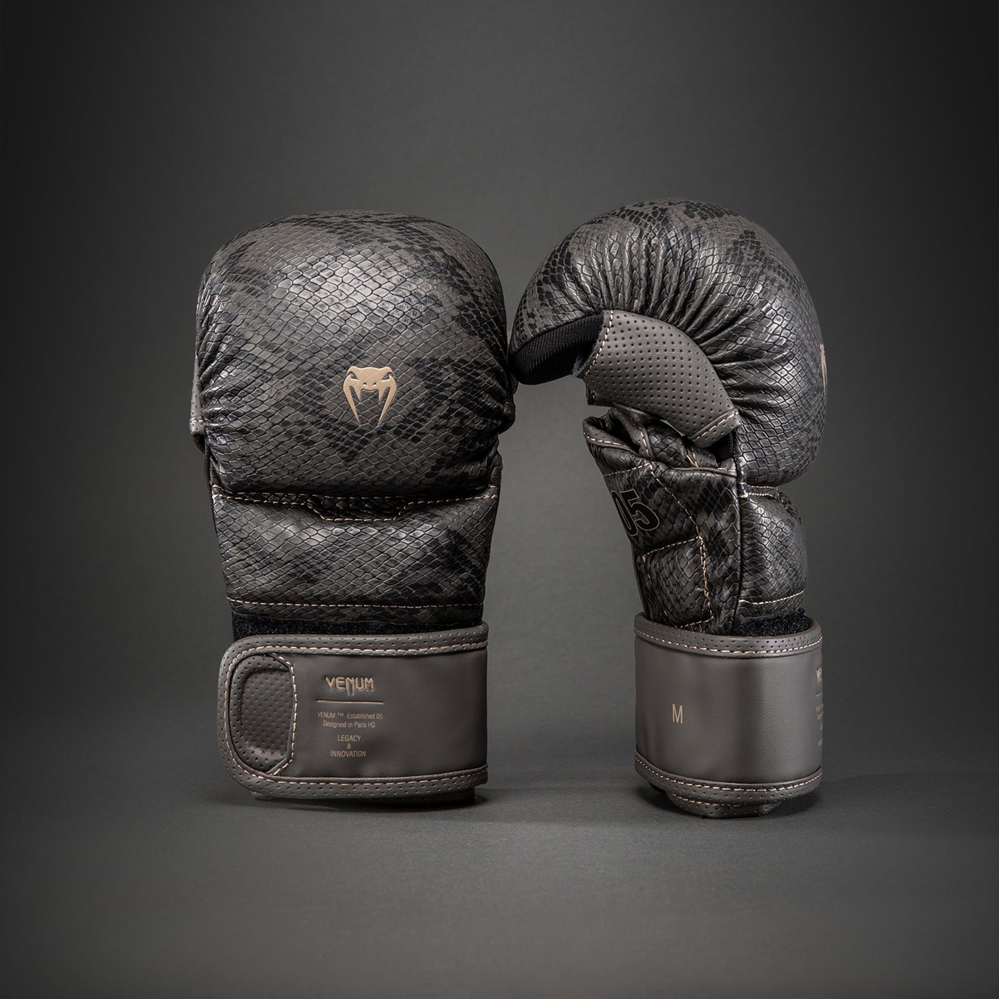 Venum Impact Evo Scales Guanti da sparring MMA - Grigio scuro