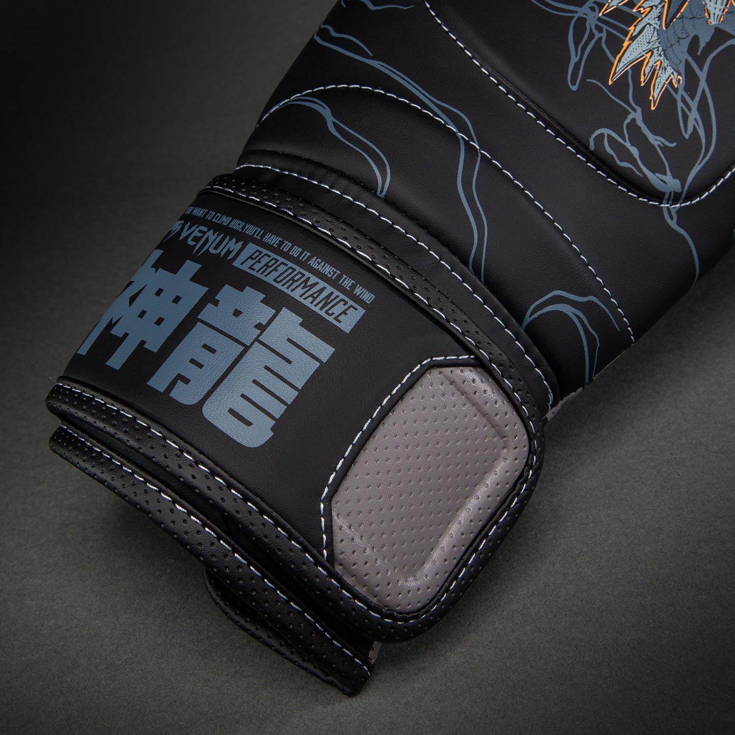 Venum Thunder Dragon Guantoni da boxe – Nero/Grigio/Rame