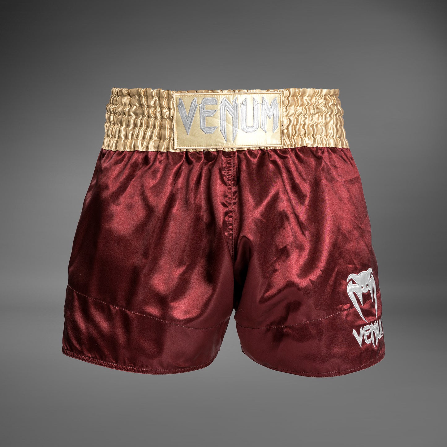 Venum Classic Pantaloncini da Muay Thai - Borgogna/Oro/Bianco