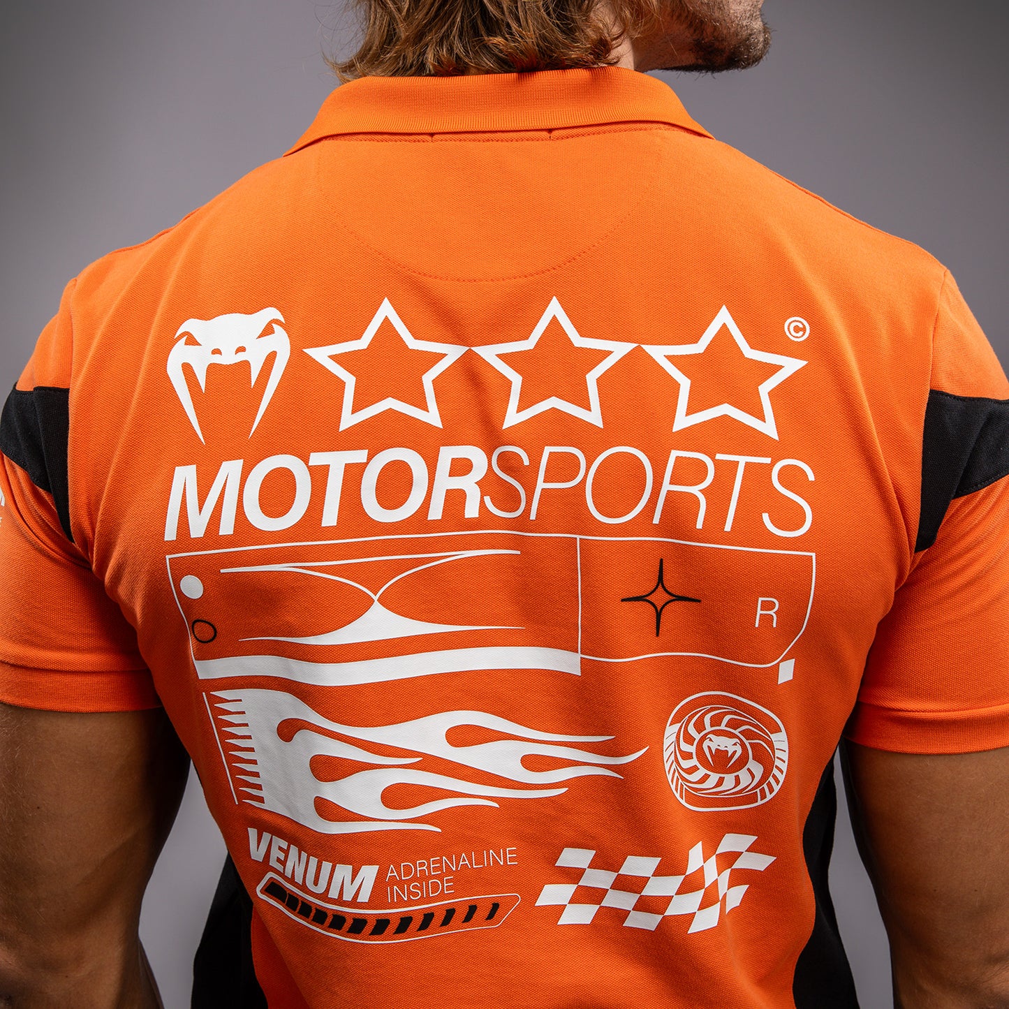 Venum Motorsport Polo in Cotone - Tangerina