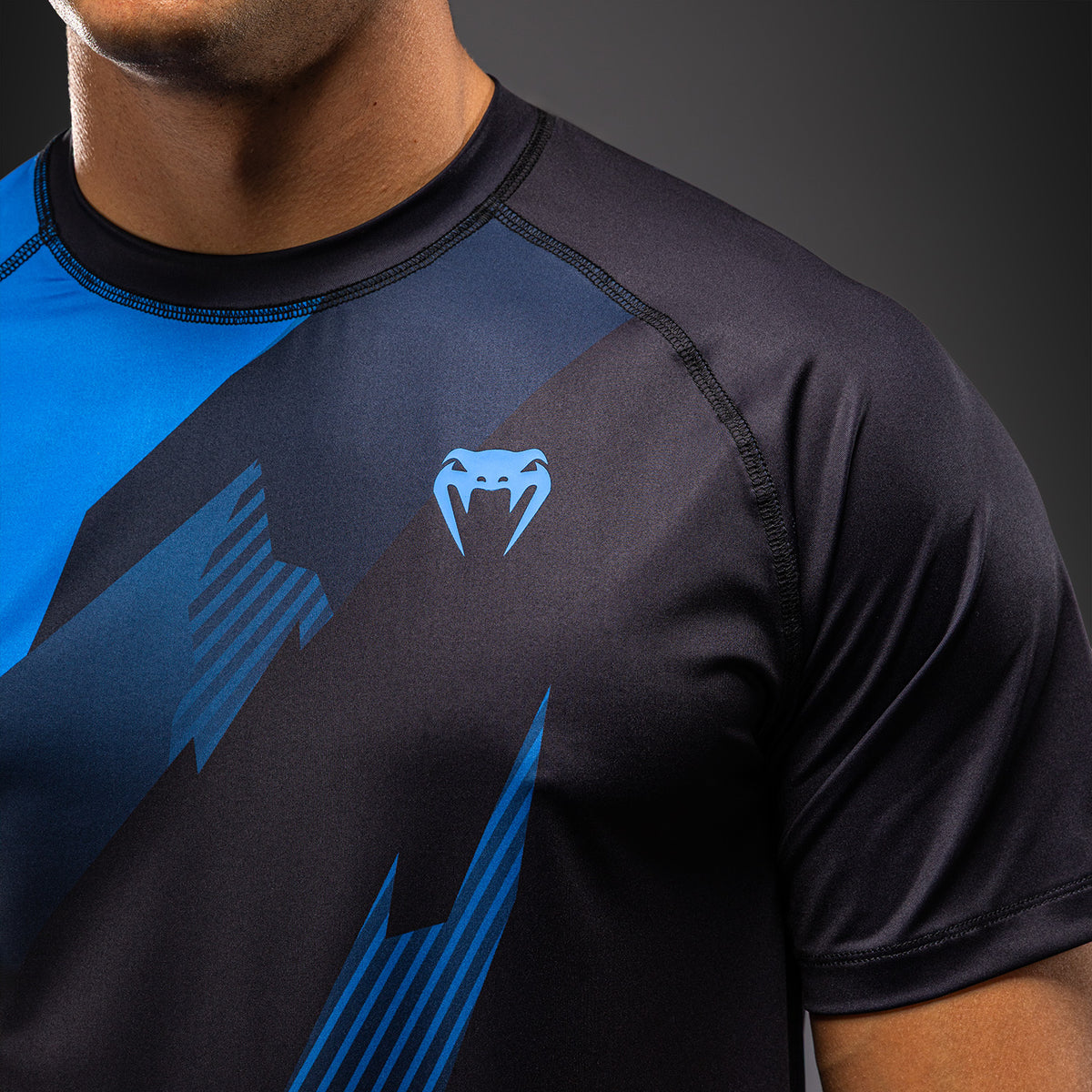 Venum No-Gi 6.0 Maglietta Dry Tech - Nero/Blu