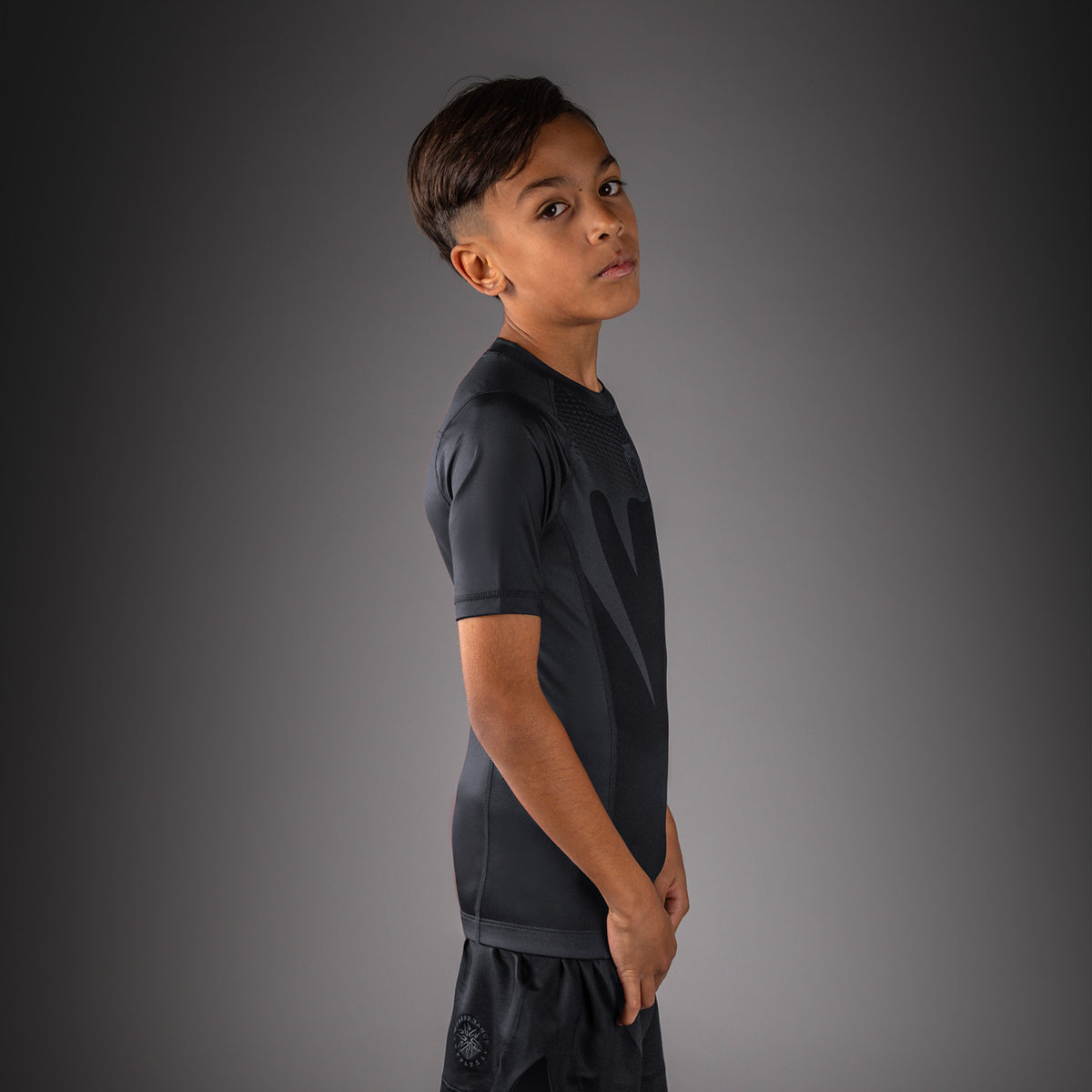 Venum Attack Rashguard a maniche corte per bambini - Nero/Oro