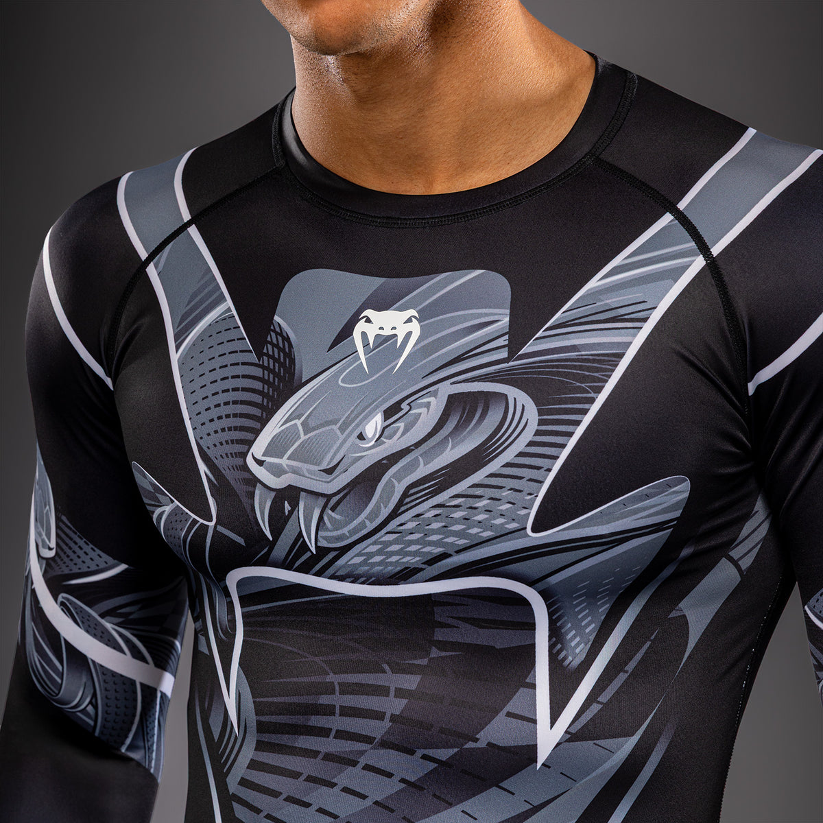 Venum Crimson Viper 2.0 Rashguard a maniche lunghe - Nero/Grigio