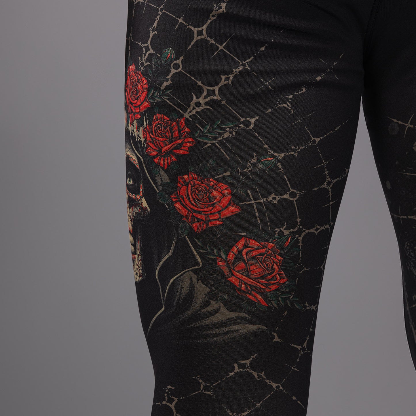 Venum Santa Muerte 5.0 Pantaloni a compressione - Nero Profondo/Oro