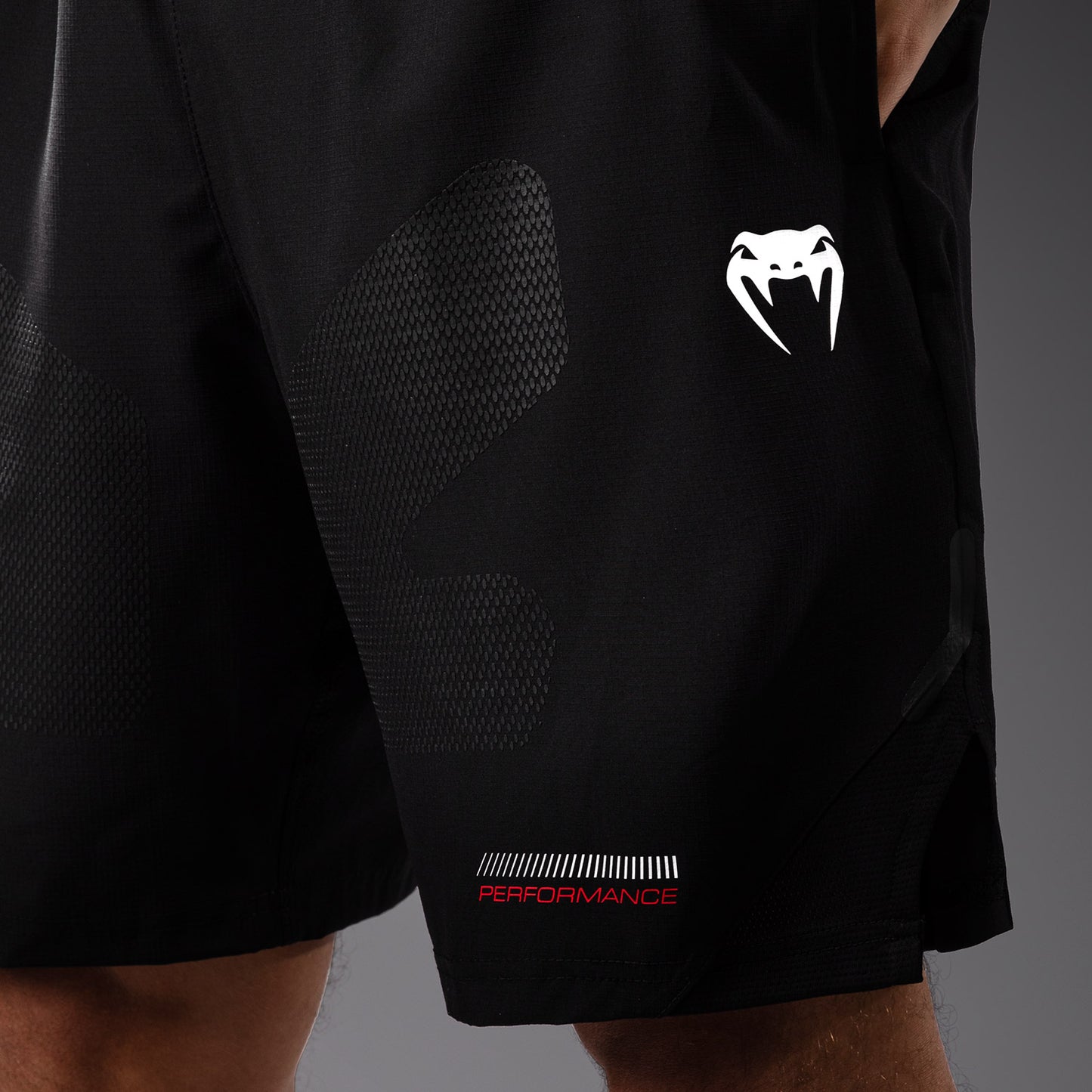 Venum Tactical XT  Pantaloncini da allenamento da uomo - Nero/Rosso fuoco