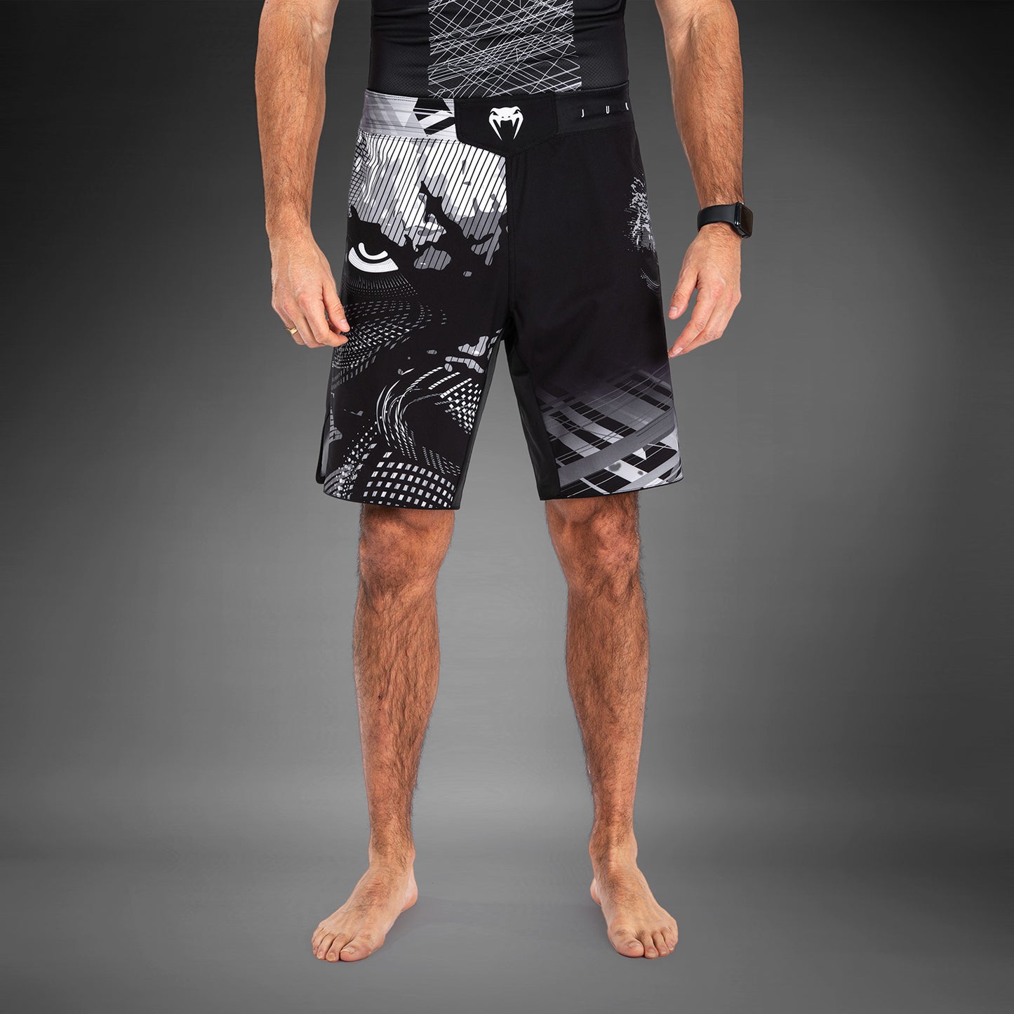 Venum Gorilla Jungle Pantaloncini da combattimento - Nero/Bianco