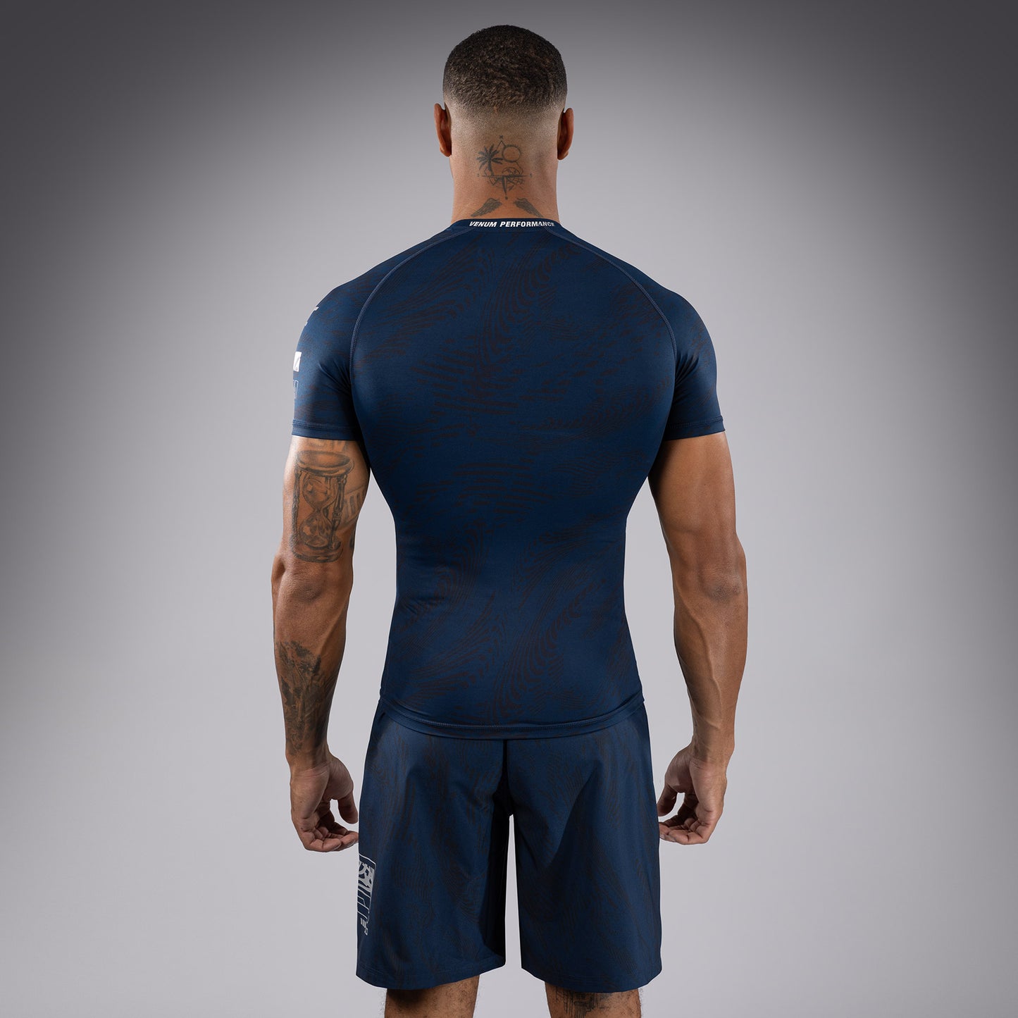 UFC Fusion by Venum Fight Week Rashguard a maniche corte Performance - Blu oceanico