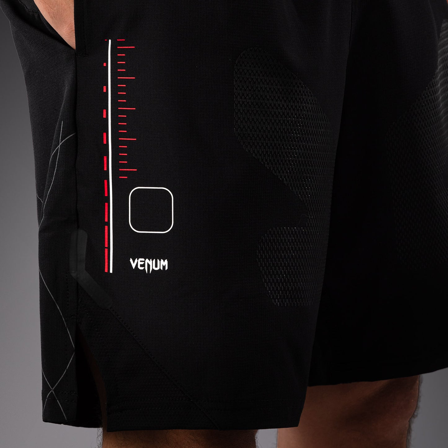 Venum Tactical XT  Pantaloncini da allenamento da uomo - Nero/Rosso fuoco