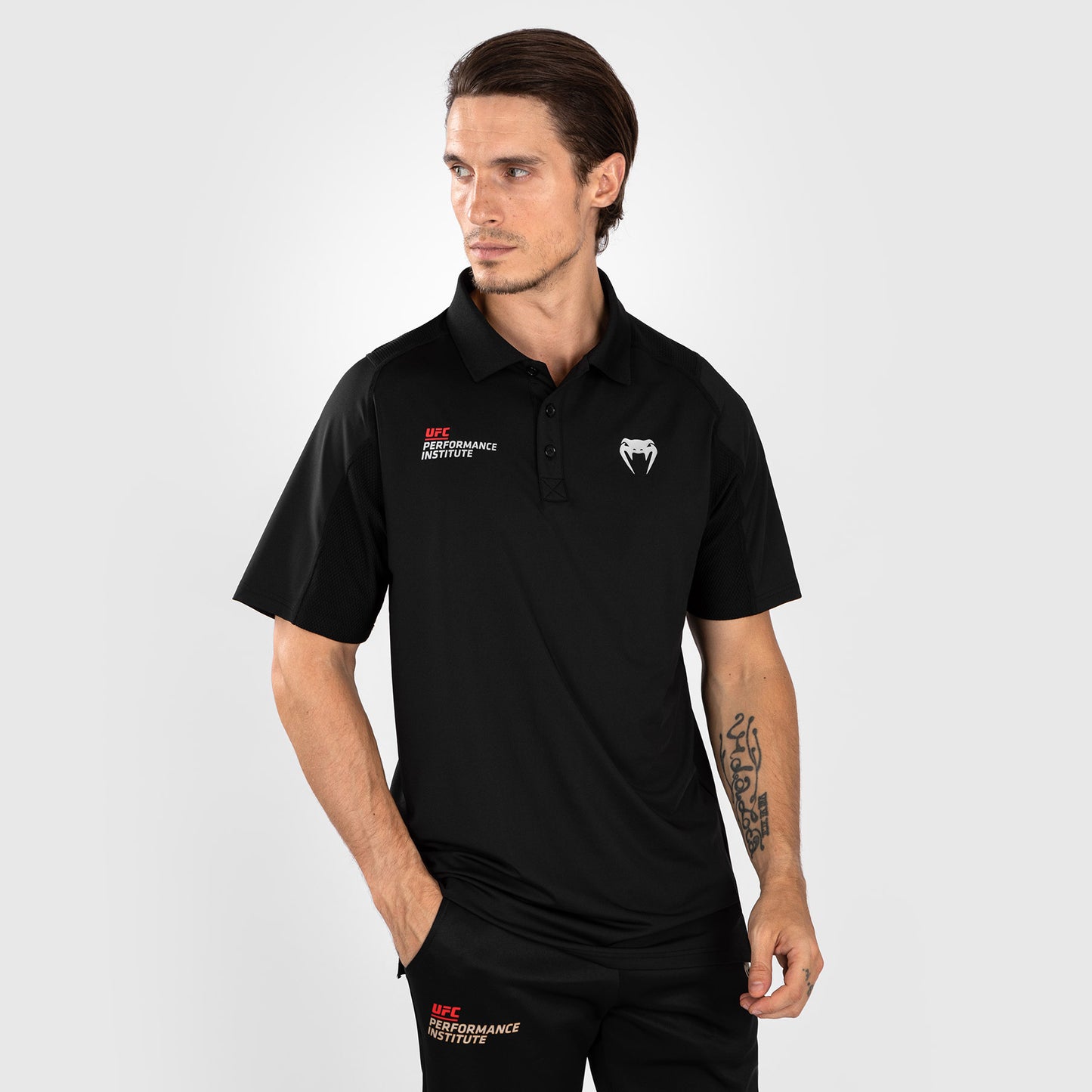 UFC Venum Performance Institute 2.0 Polo - Nero/Rosso