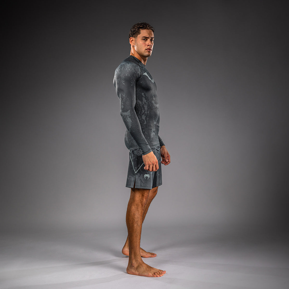 Venum x Batman Rashguard a maniche lunghe - Nero/Grigio/Rosso