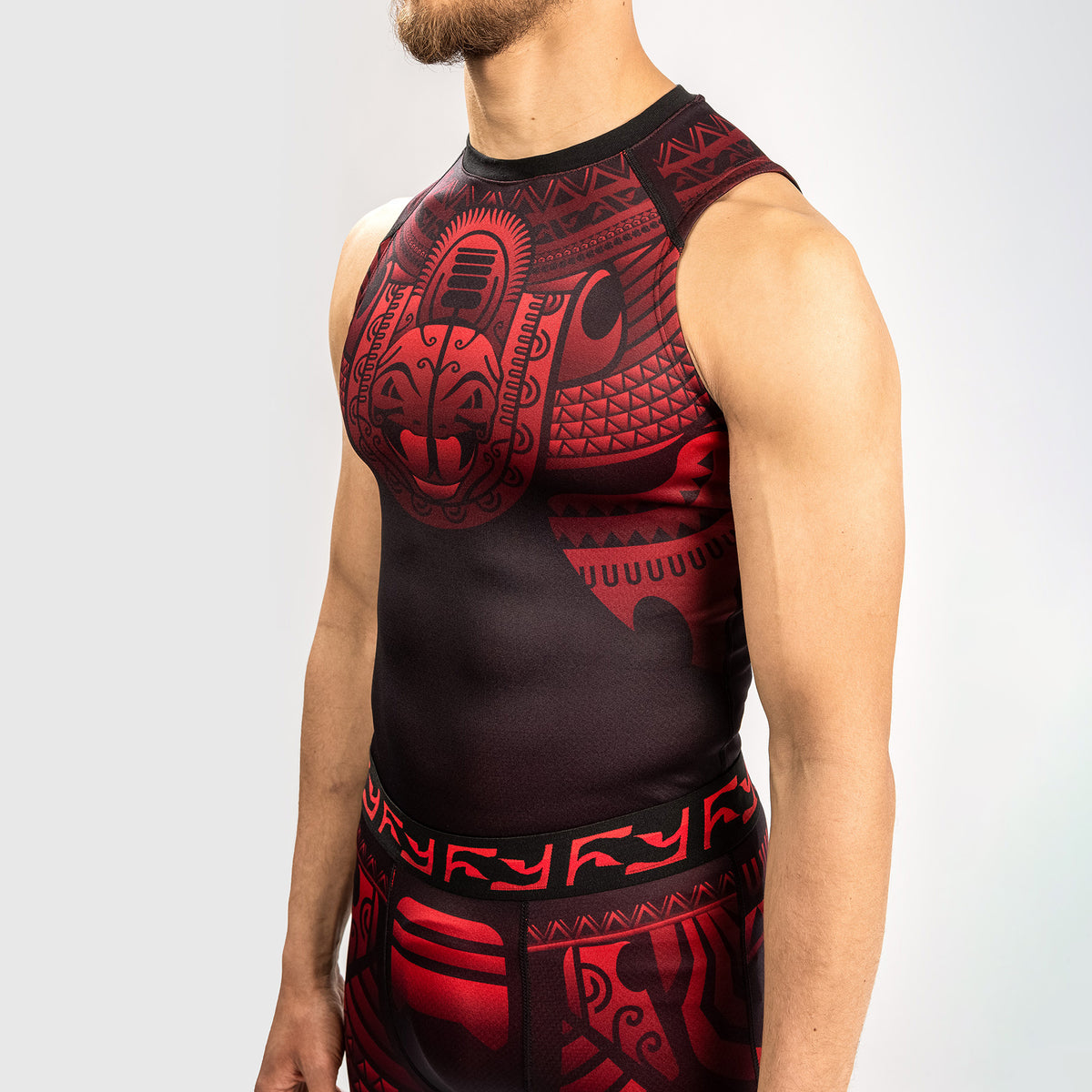 Venum Nakahi Rashguard Senza Maniche - Nero/Rosso