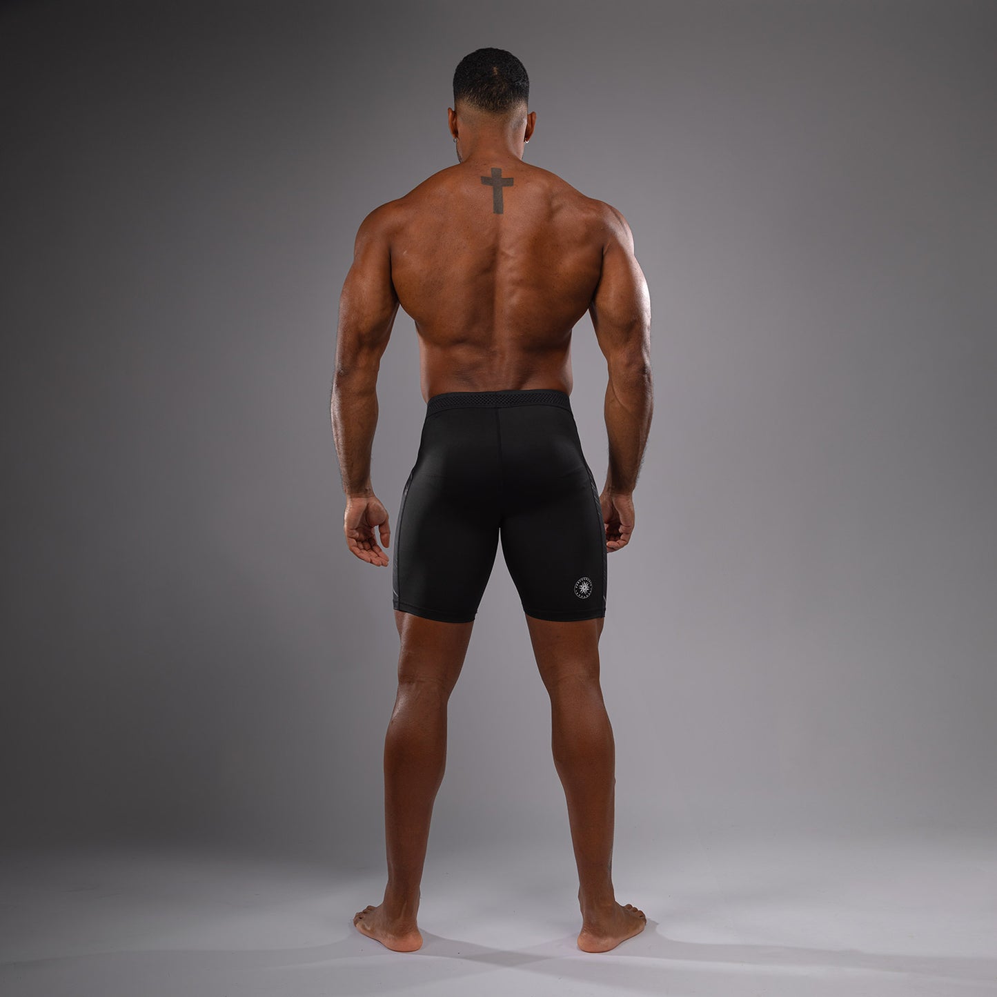 Venum Rapid Pantaloncini a compressione - Nero/Grigio Tempesta