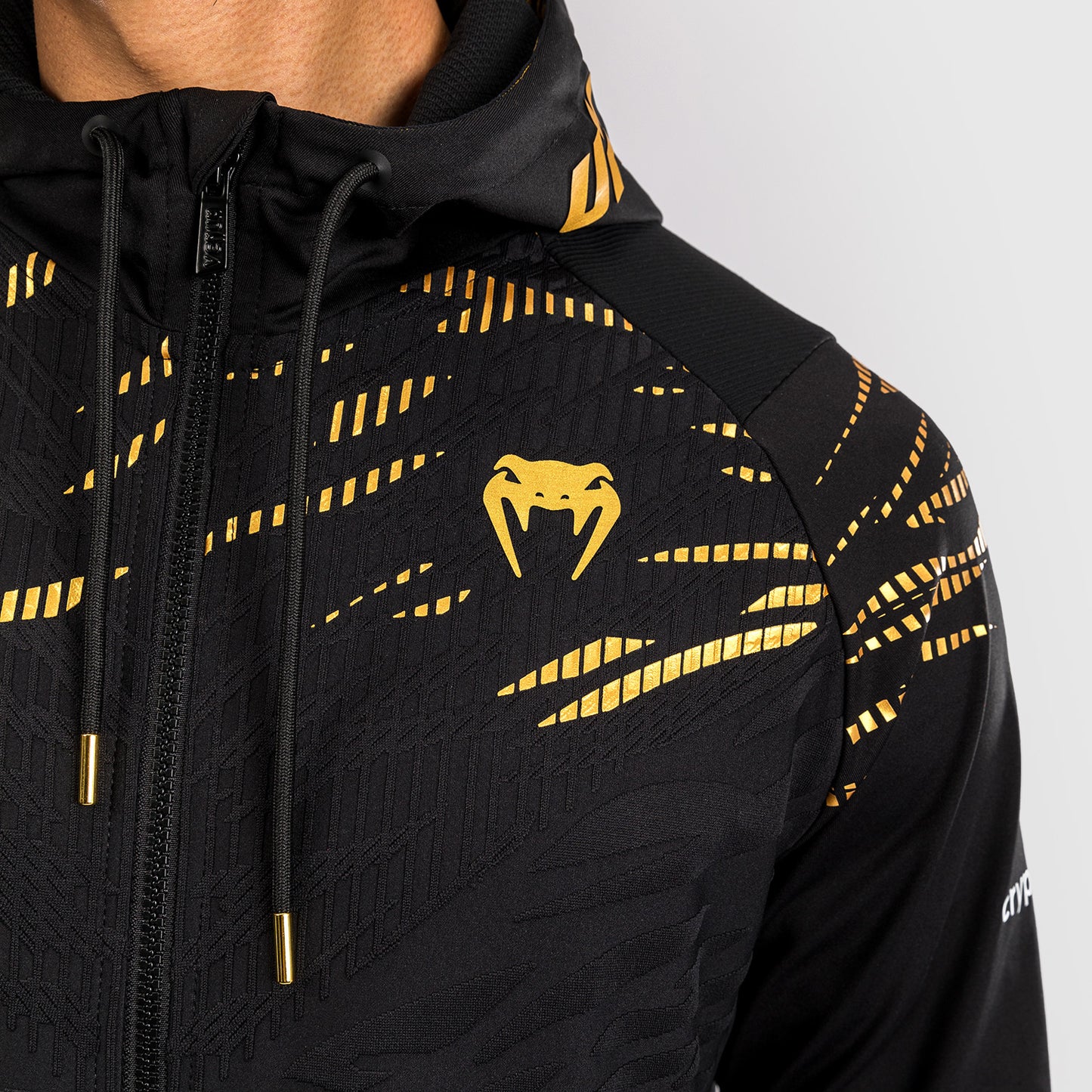 UFC Fusion by Venum Authentic Fight Night Felpa con Cappuccio per Uomo - Champion